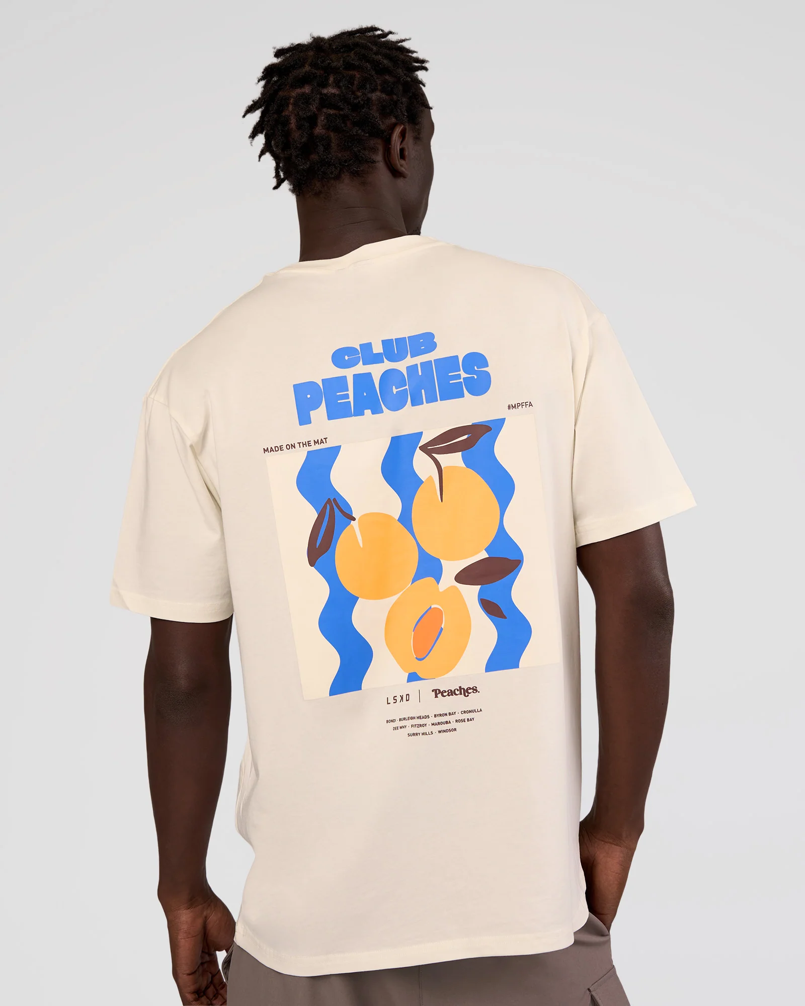 Peaches x LSKD Collection FLXCotton Oversize Tee - Off White - Image 4