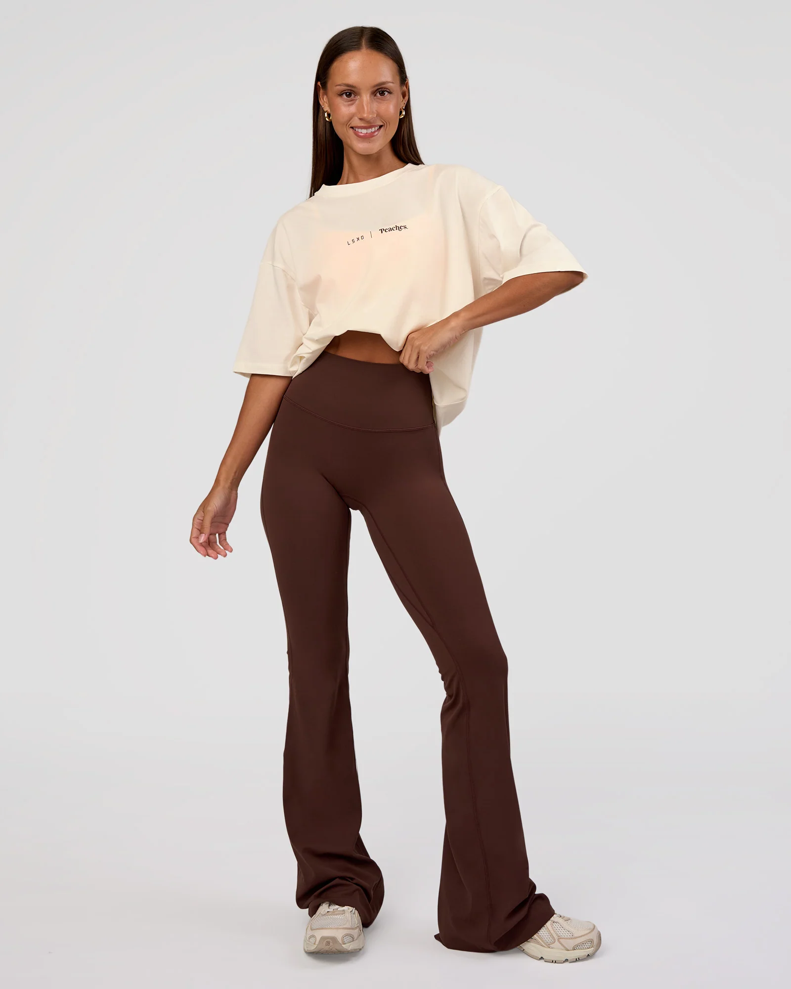 Peaches x LSKD Collection FLXCotton Oversize Tee - Off White - Image 6