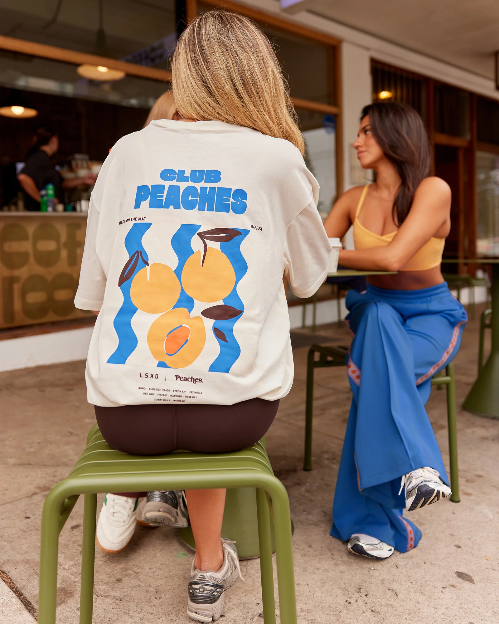 Peaches x LSKD Collection FLXCotton Oversize Tee - Off White - Image 7
