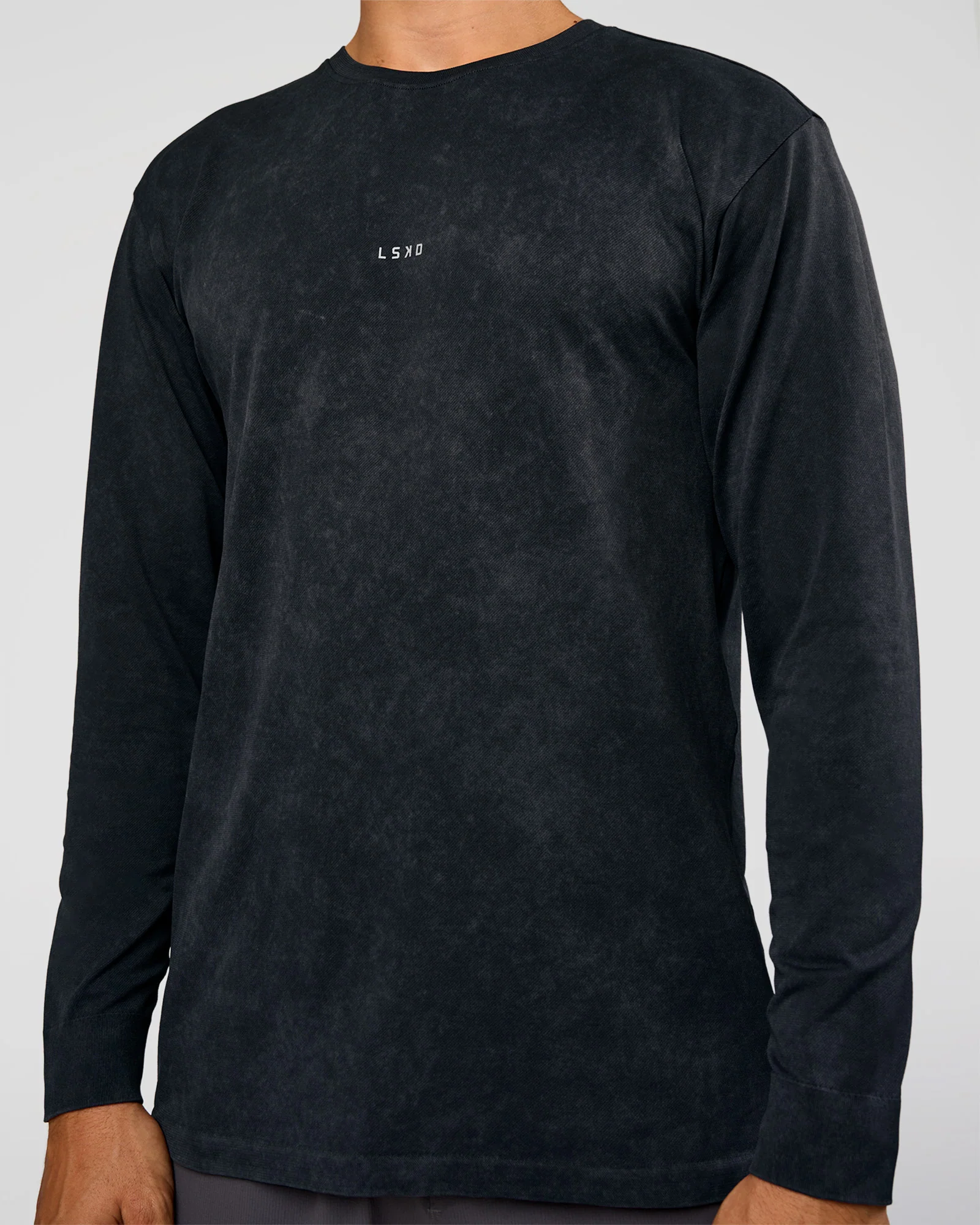 Power Oversized Long Sleeve Tee - Black Washed - Image 4