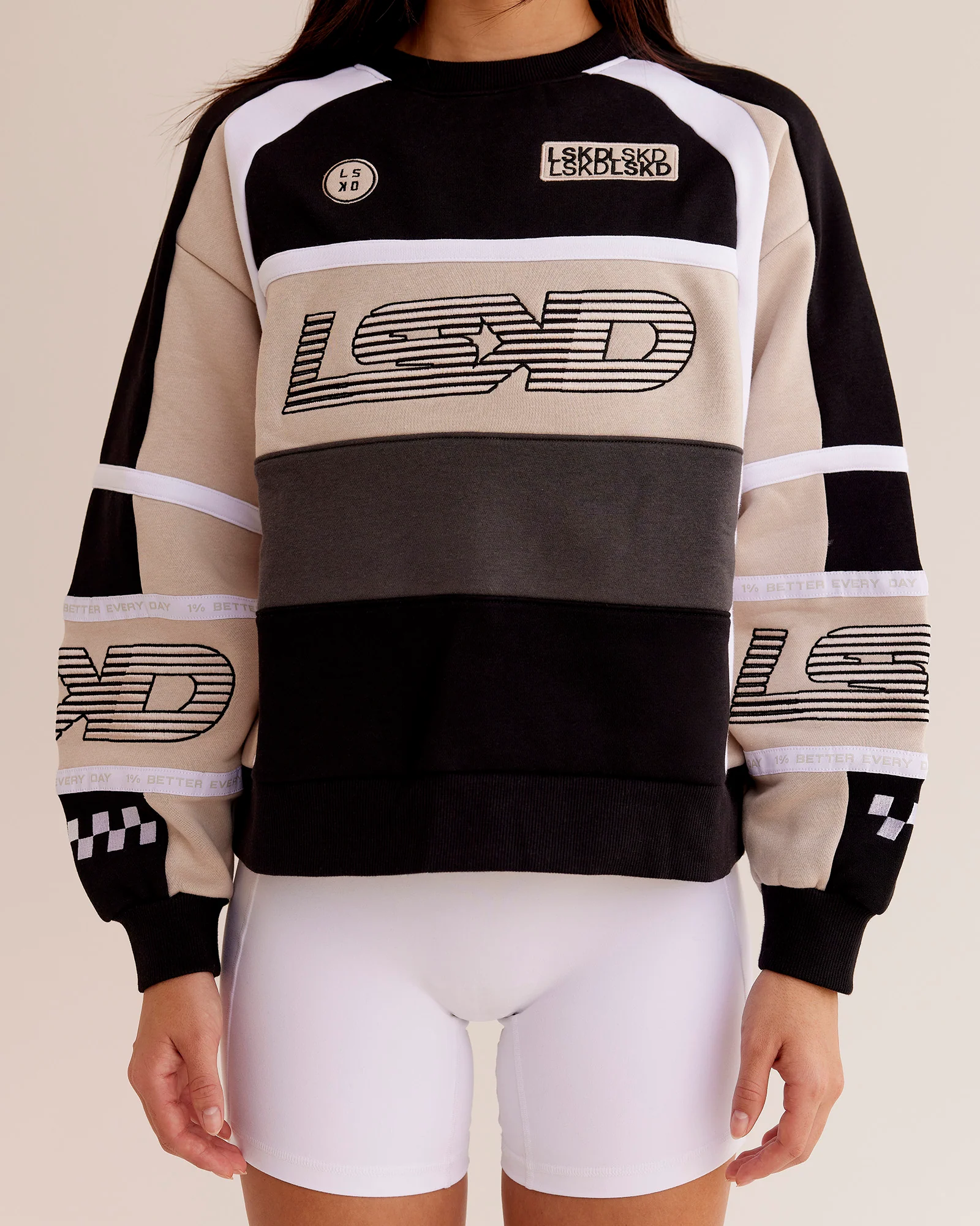 Power Sweater - Black-Shale Beige - Image 6
