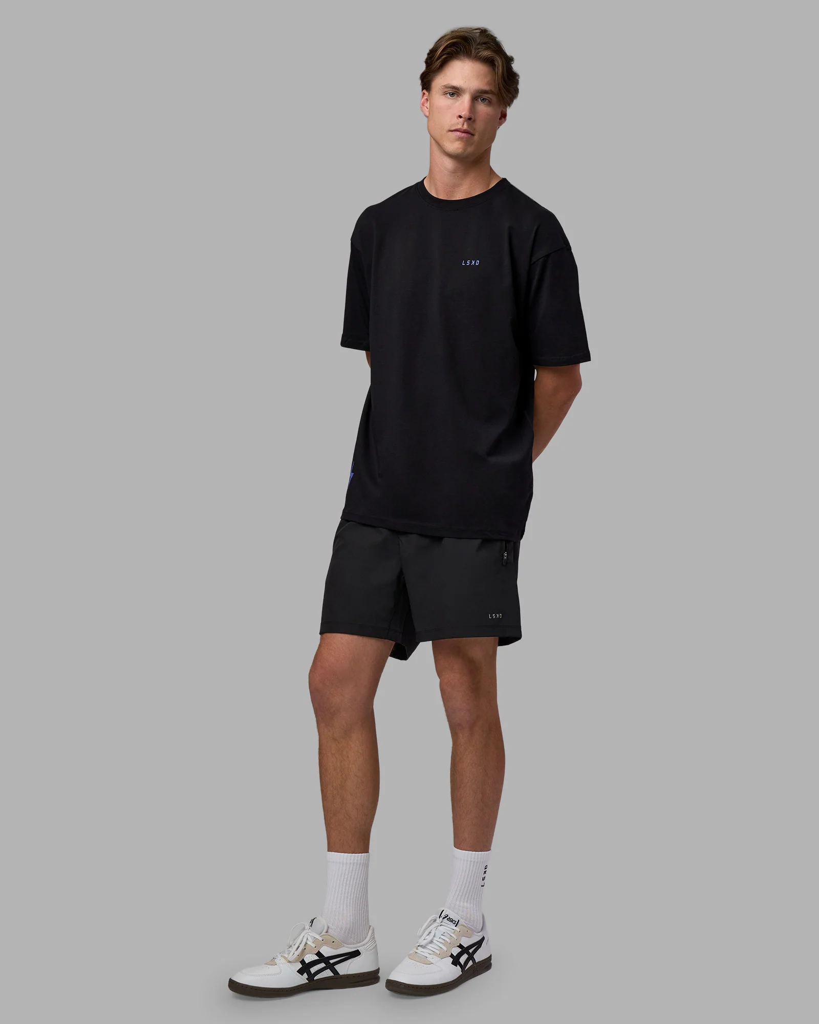 Pressure is a Privilege FLXCotton Oversized Tee - Black-Power Cobalt - Image 10