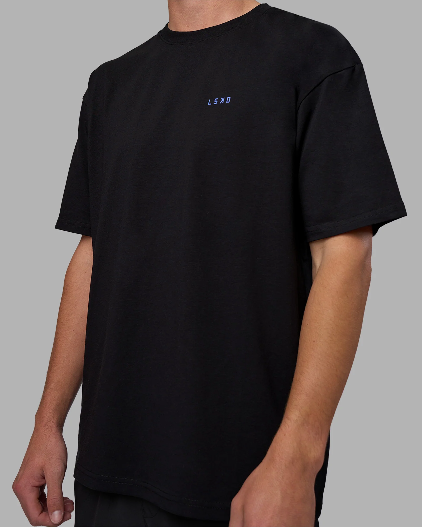 Pressure is a Privilege FLXCotton Oversized Tee - Black-Power Cobalt - Image 13