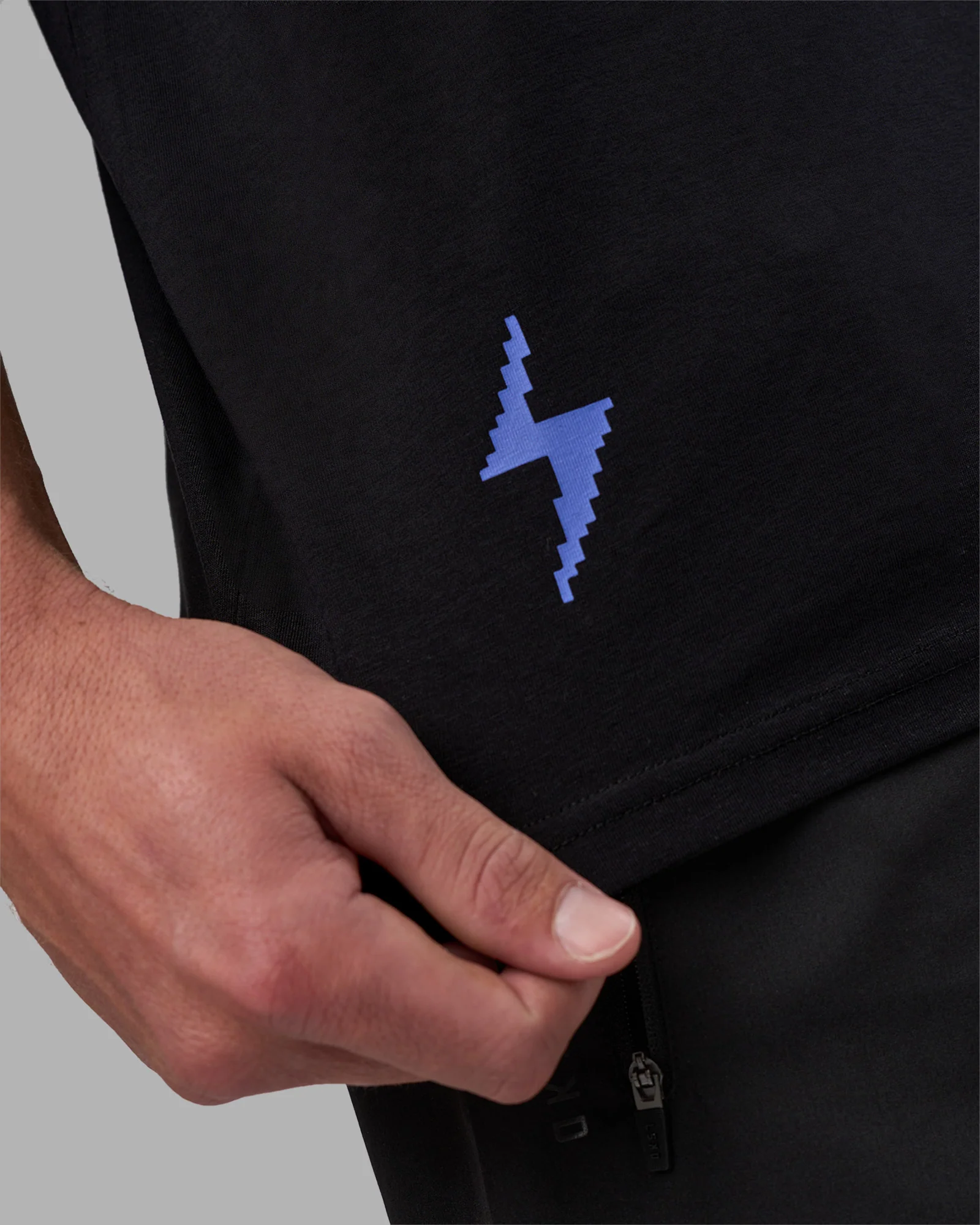 Pressure is a Privilege FLXCotton Oversized Tee - Black-Power Cobalt - Image 4