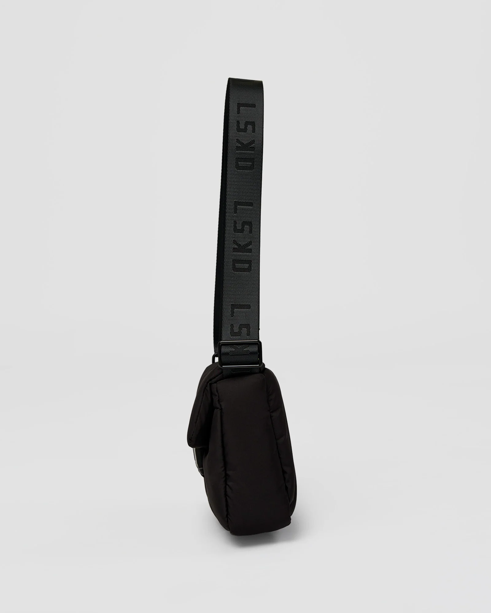 Puffer Crossbody Bag - Black - Image 9