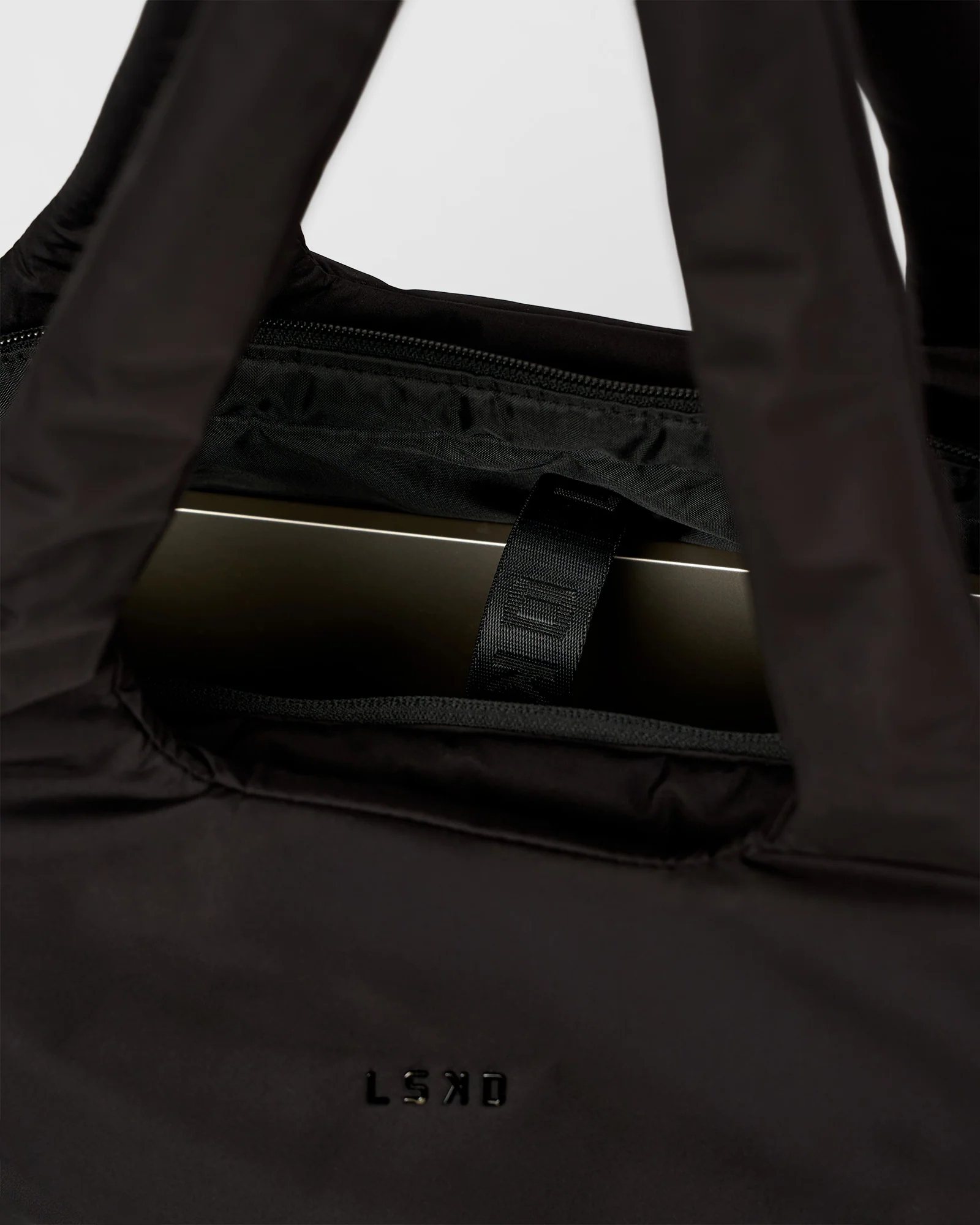 Puffer Tote Bag - Black - Image 2
