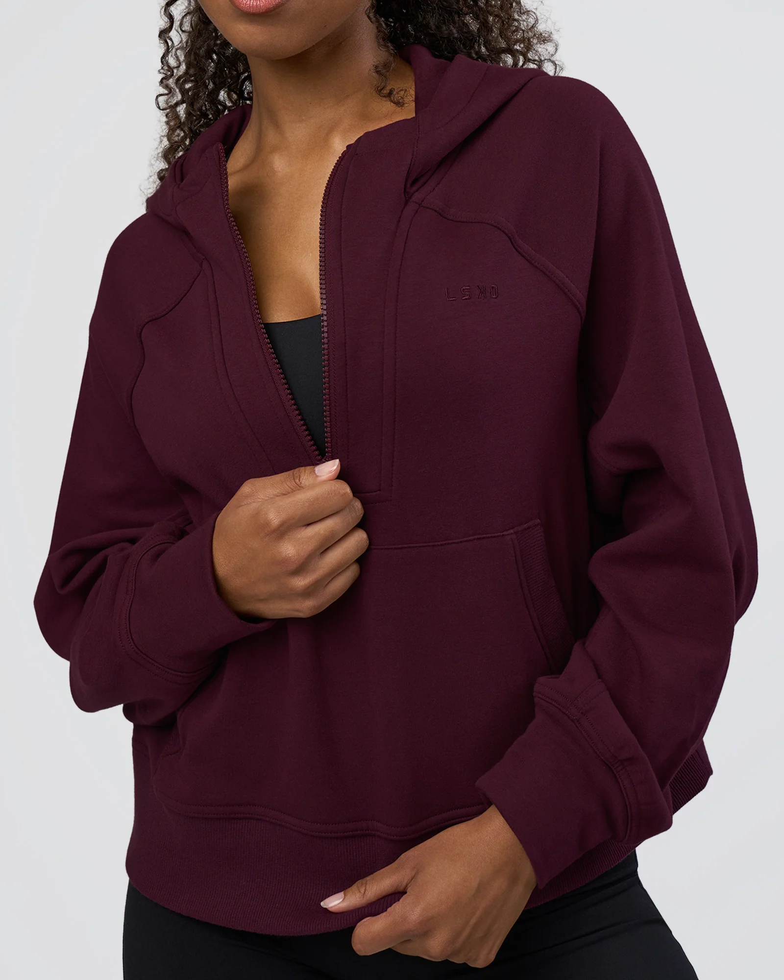 Pursue Mid-Weight Hoodie - Cherry Lacquer - Image 4