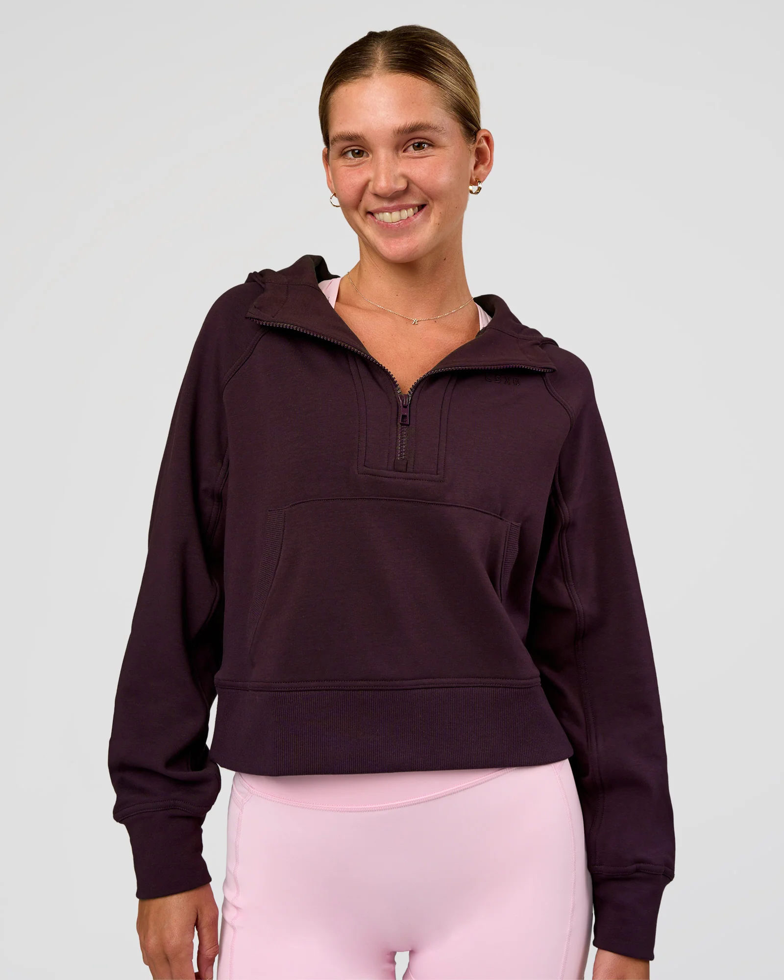 Pursue Mid-Weight Hoodie - Midnight Plum - Image 4