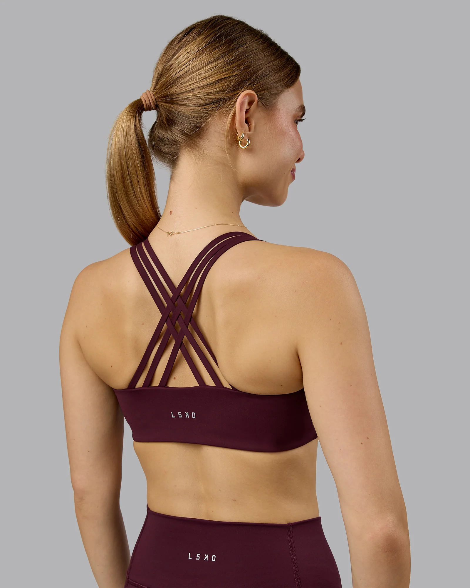 Push The Limit Sports Bra - Cherry Lacquer - Image 4