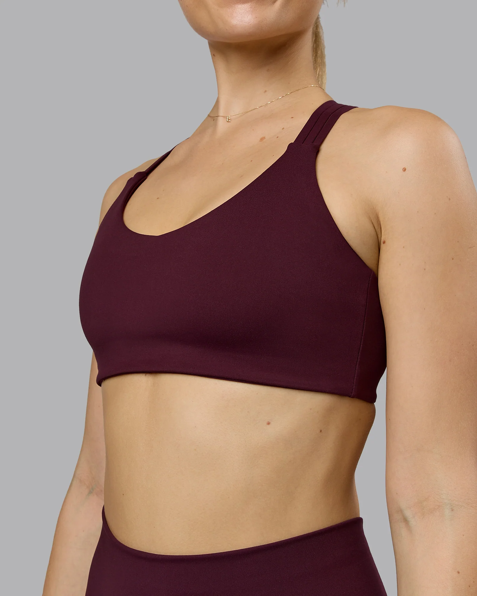 Push The Limit Sports Bra - Cherry Lacquer - Image 5