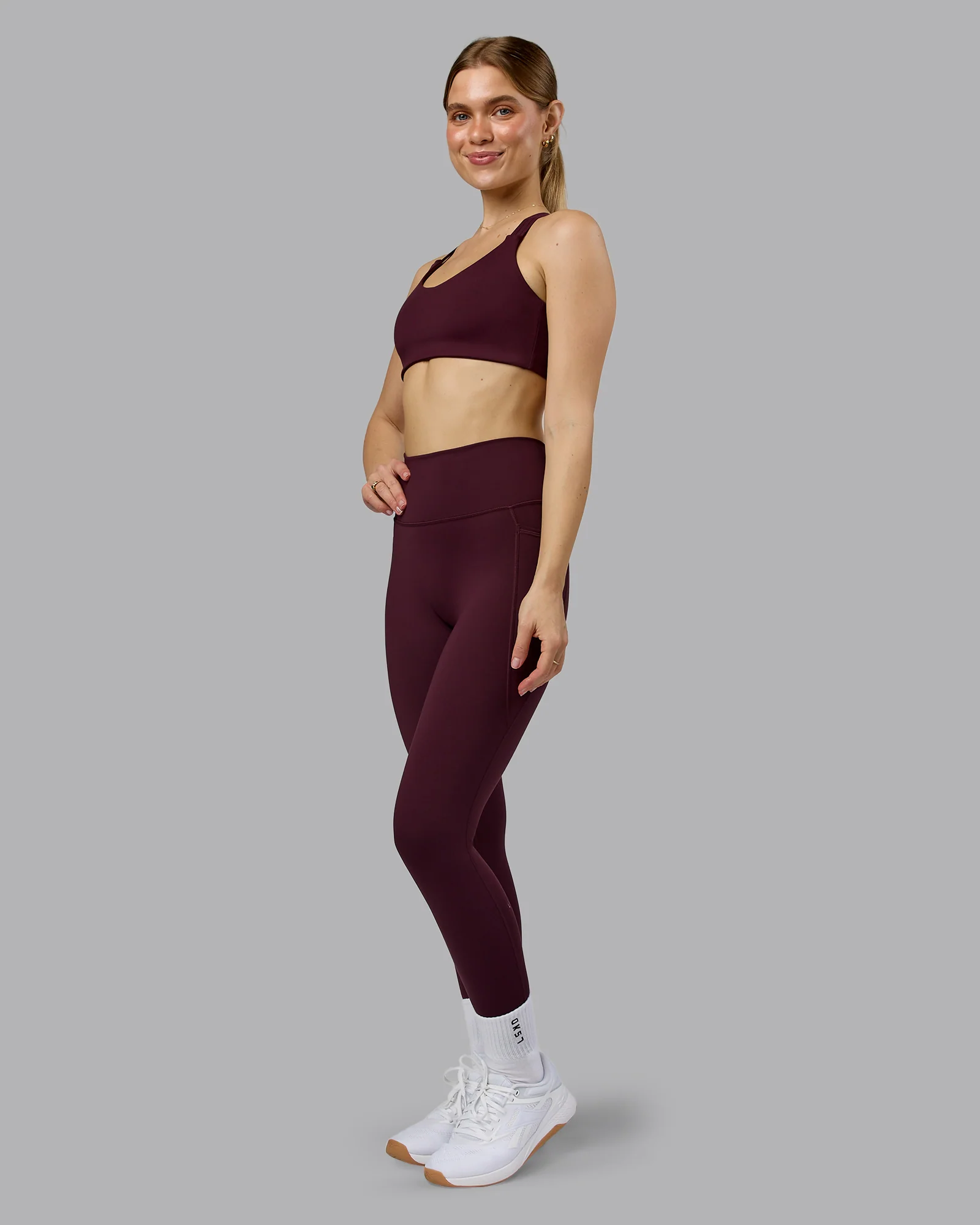 Push The Limit Sports Bra - Cherry Lacquer - Image 6