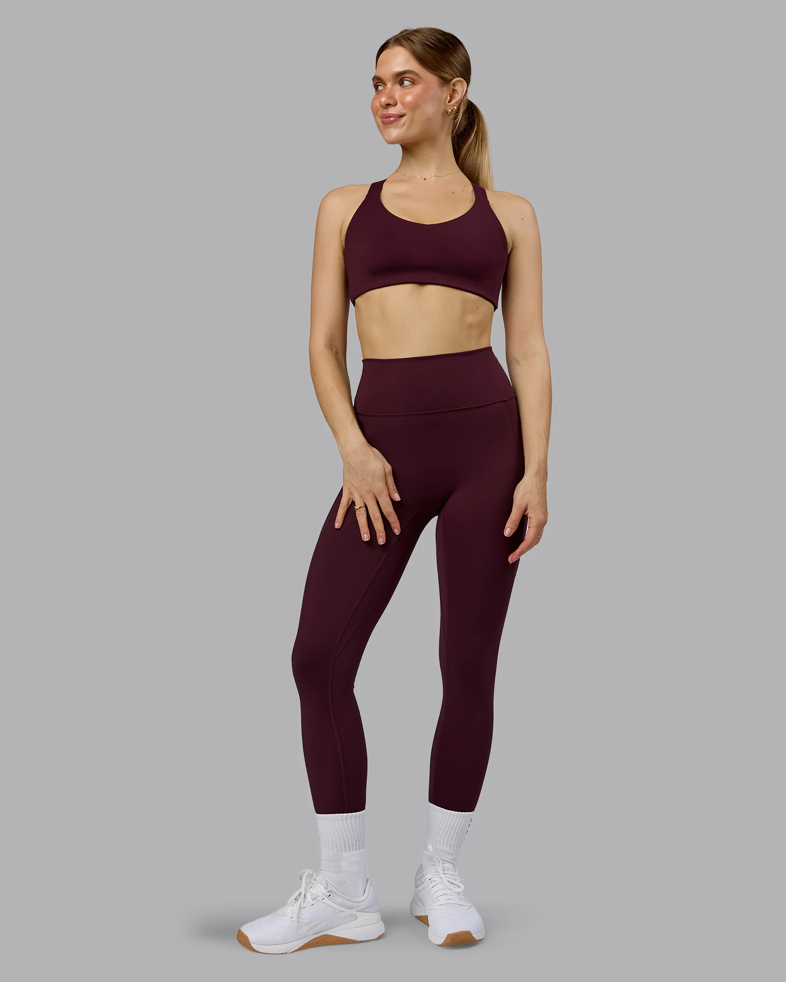 Push The Limit Sports Bra - Cherry Lacquer - Image 7