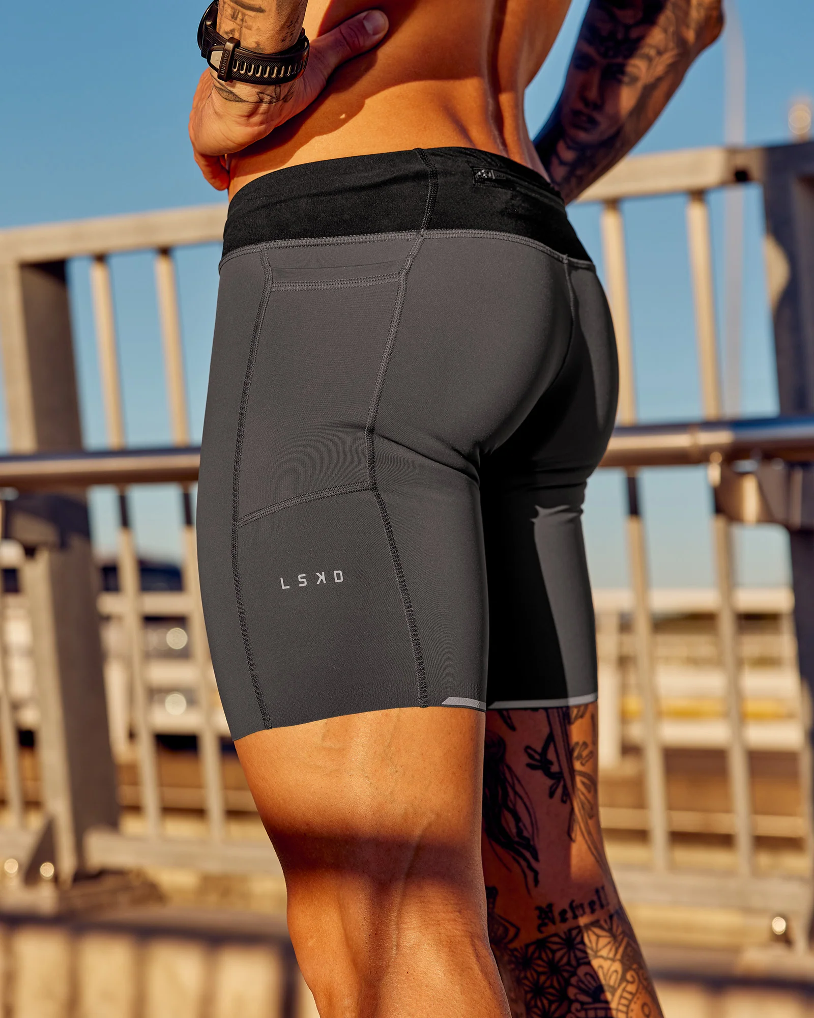 Race Day Short Tight 8" - Dark Storm - Image 4