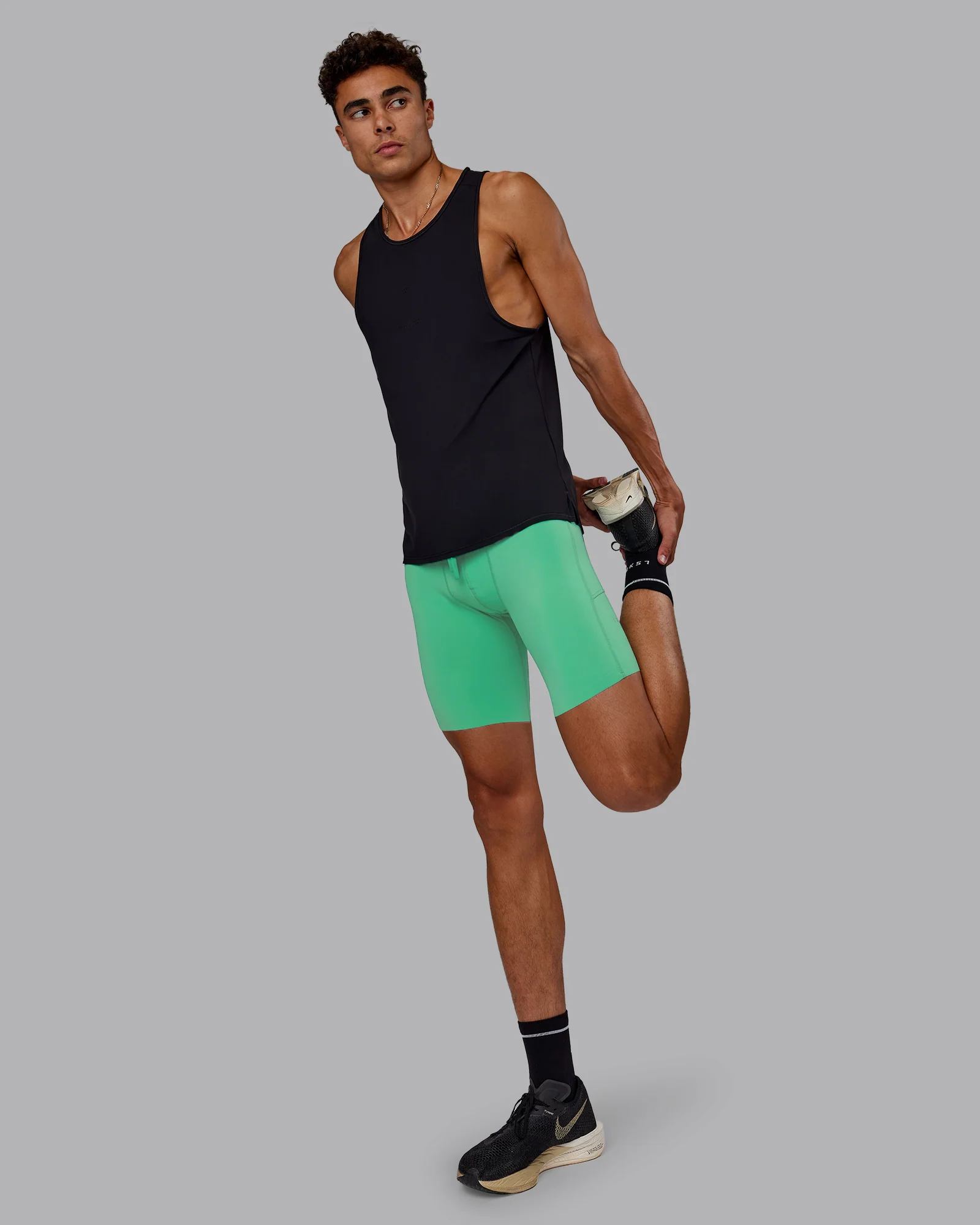 Race Day Short Tight 8" - Mystic Green - Image 5