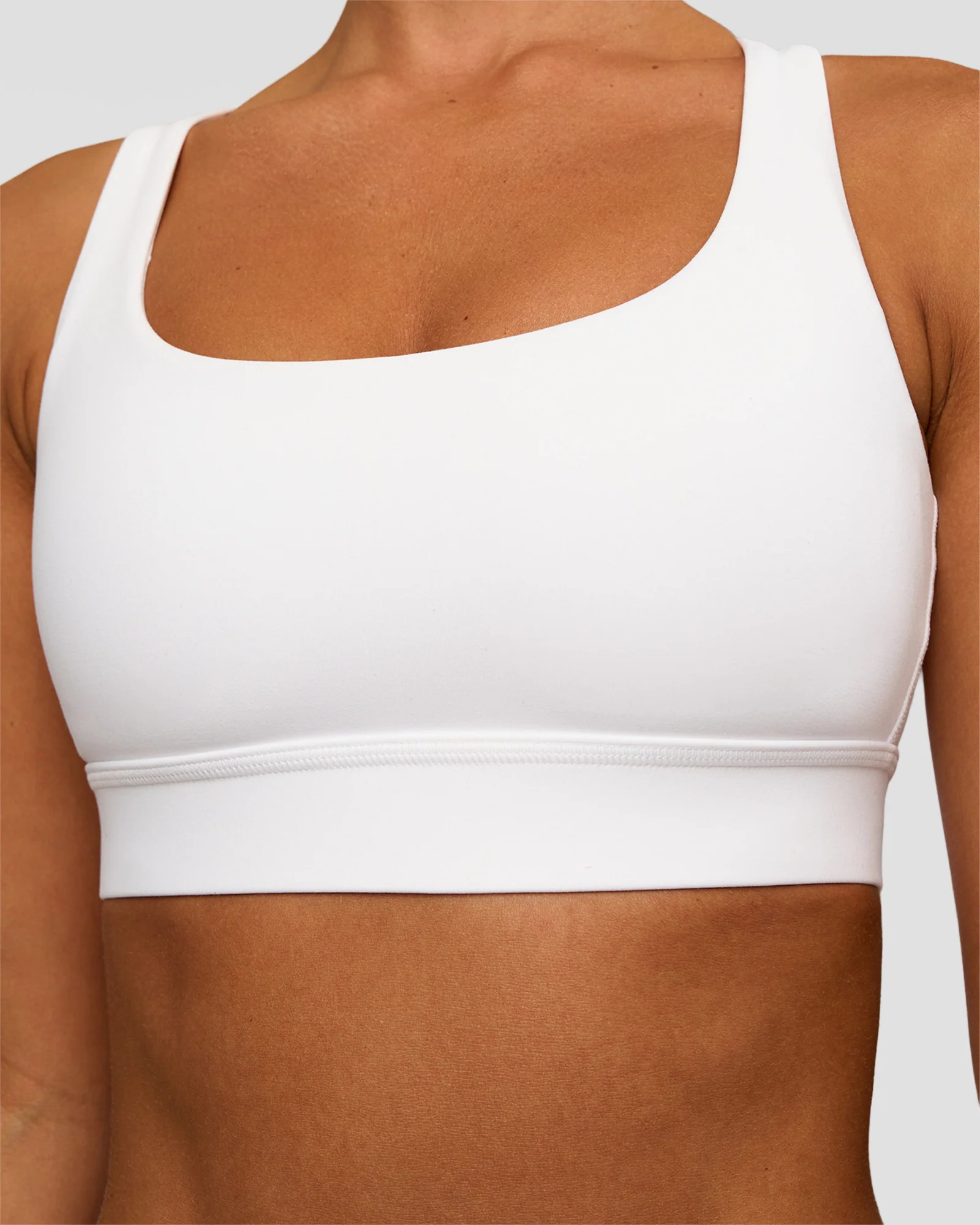 Race Day Sports Bra - White - Image 5