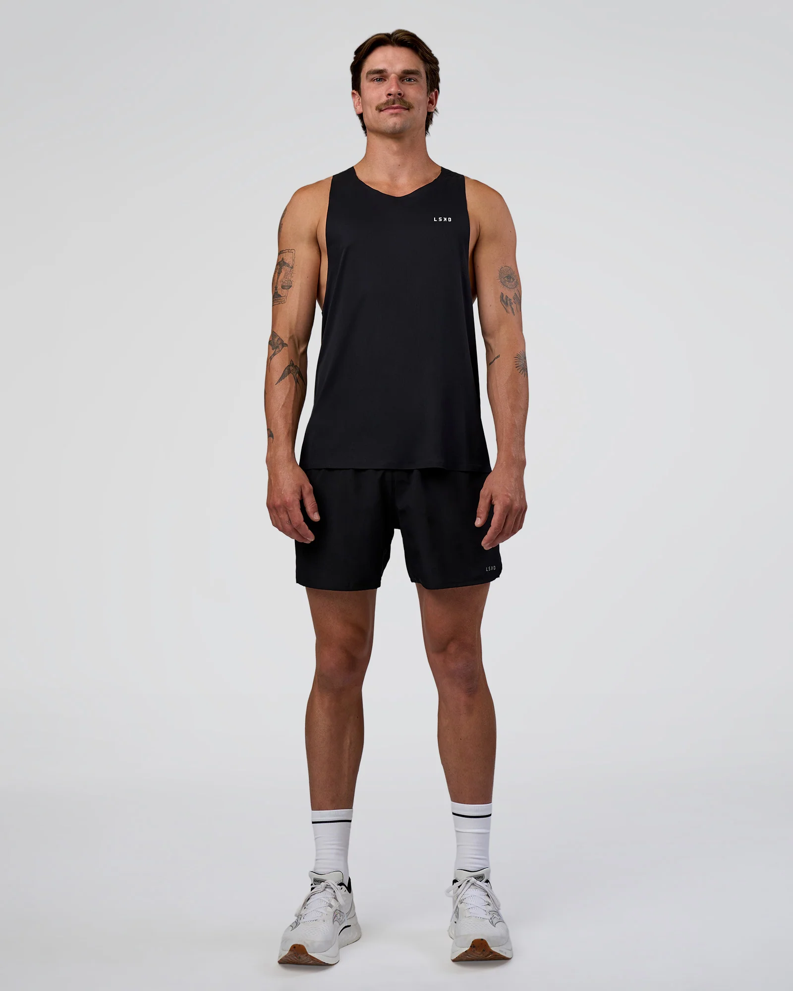 Race Day Tank - Black-White - Image 6