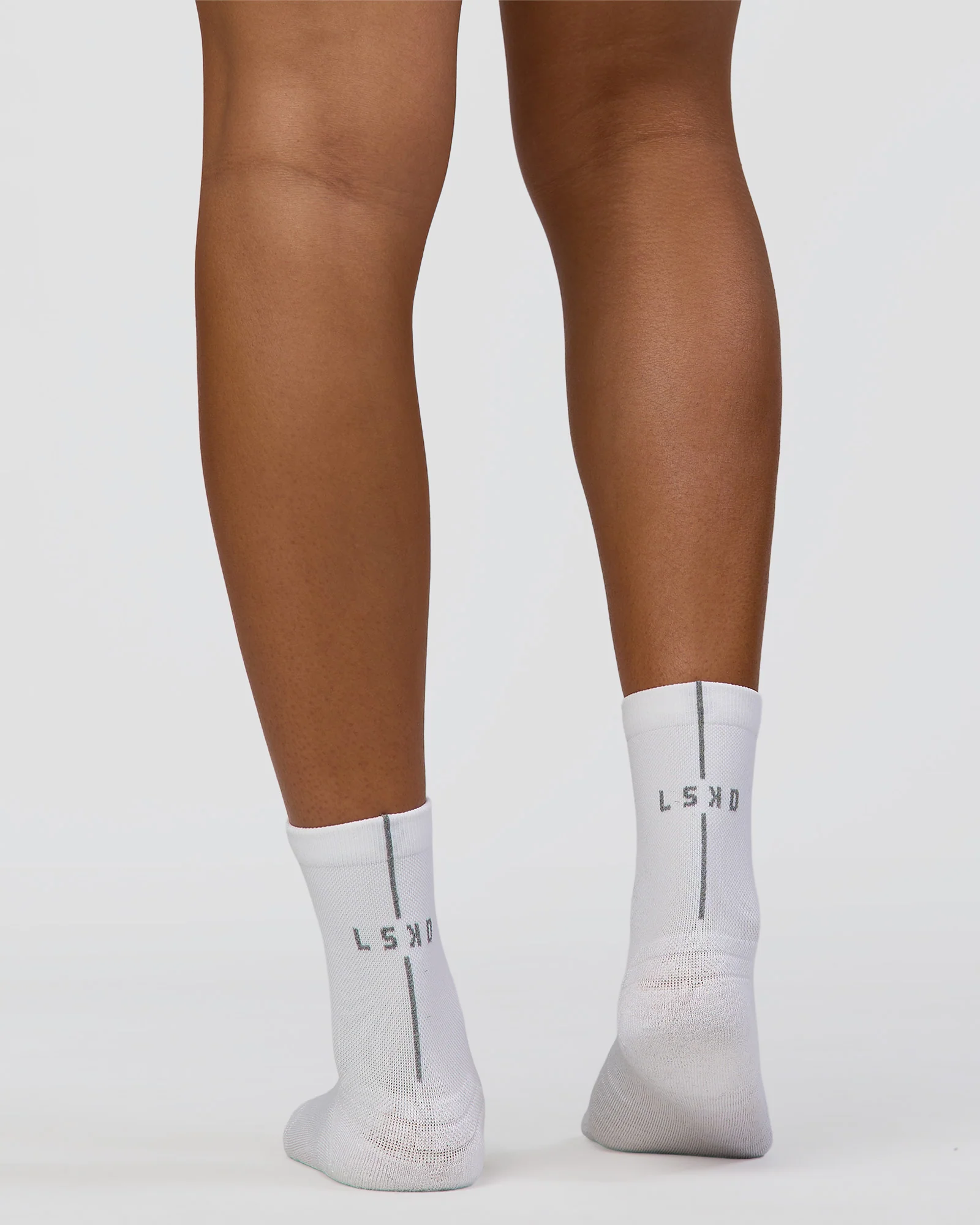 Race Performance Quarter Socks - White-Reflective - Image 2