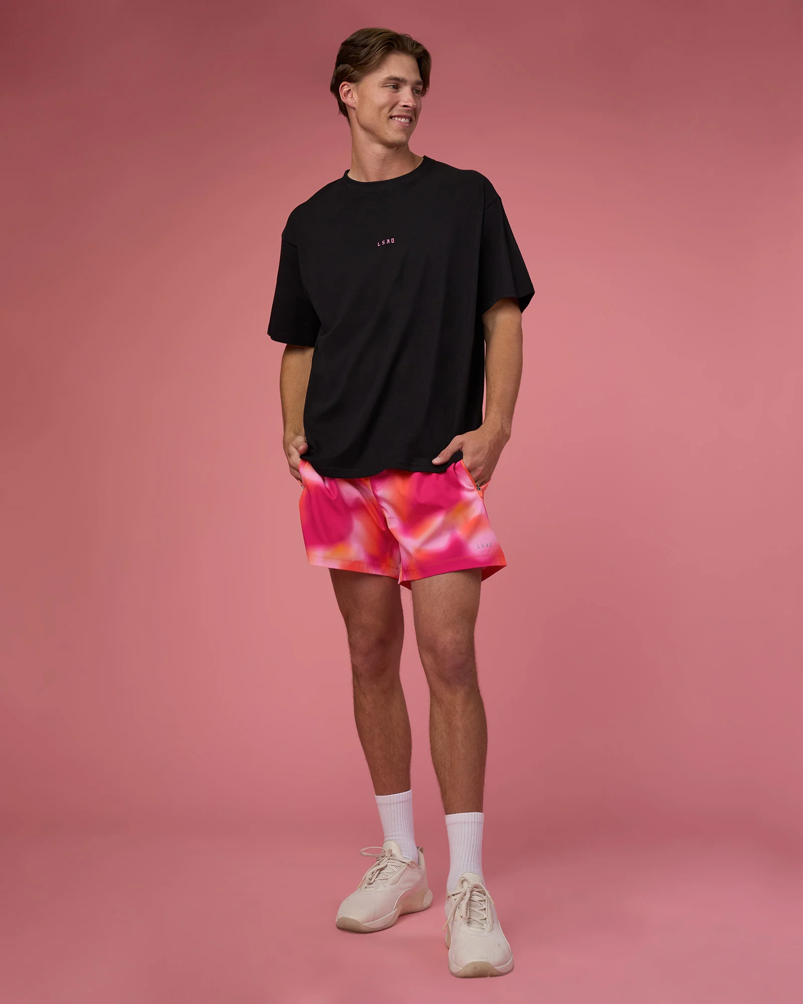 Rep 5" Performance Short - Pink Glow Print - Image 3