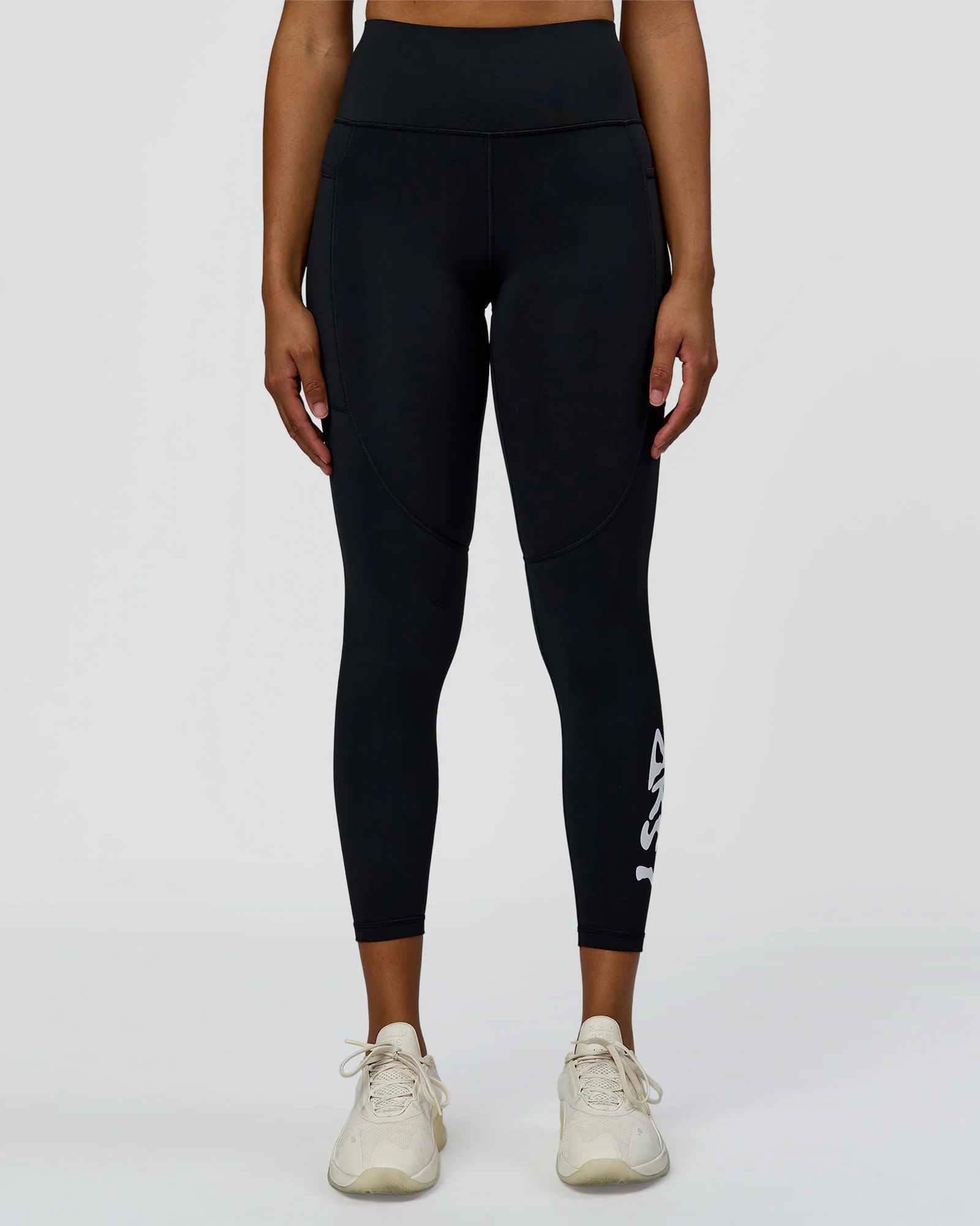 Rep Street Script Ultra High-Rise 7/8 Legging Pockets - Black-White - Image 7