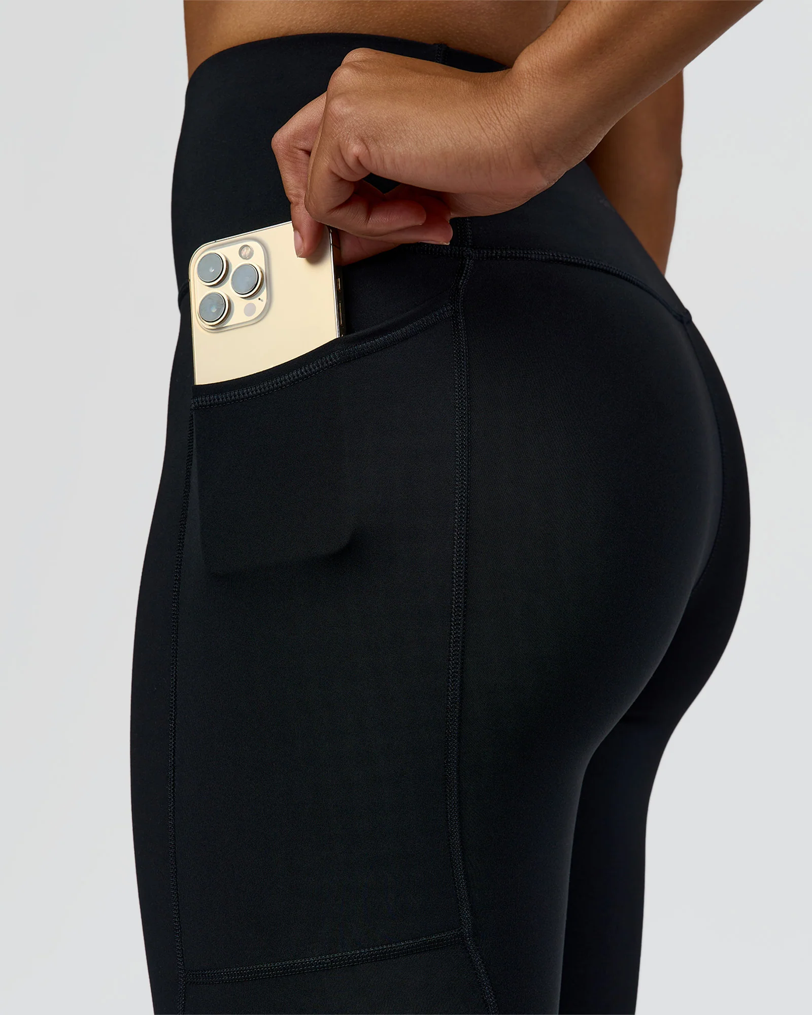 Rep Street Script Ultra High-Rise Full Length Legging Pockets - Black-White - Image 4