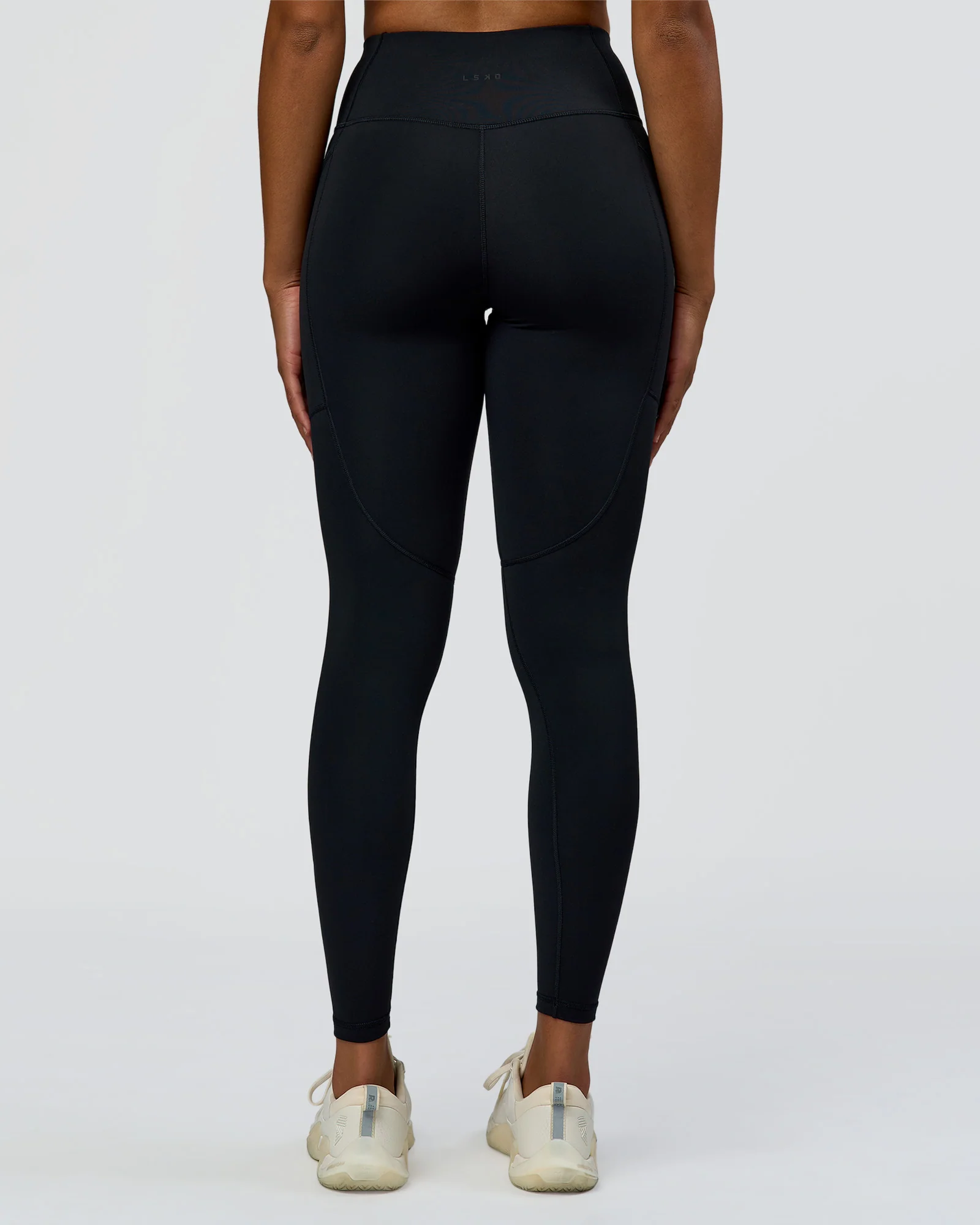 Rep Street Script Ultra High-Rise Full Length Legging Pockets - Black-White - Image 5