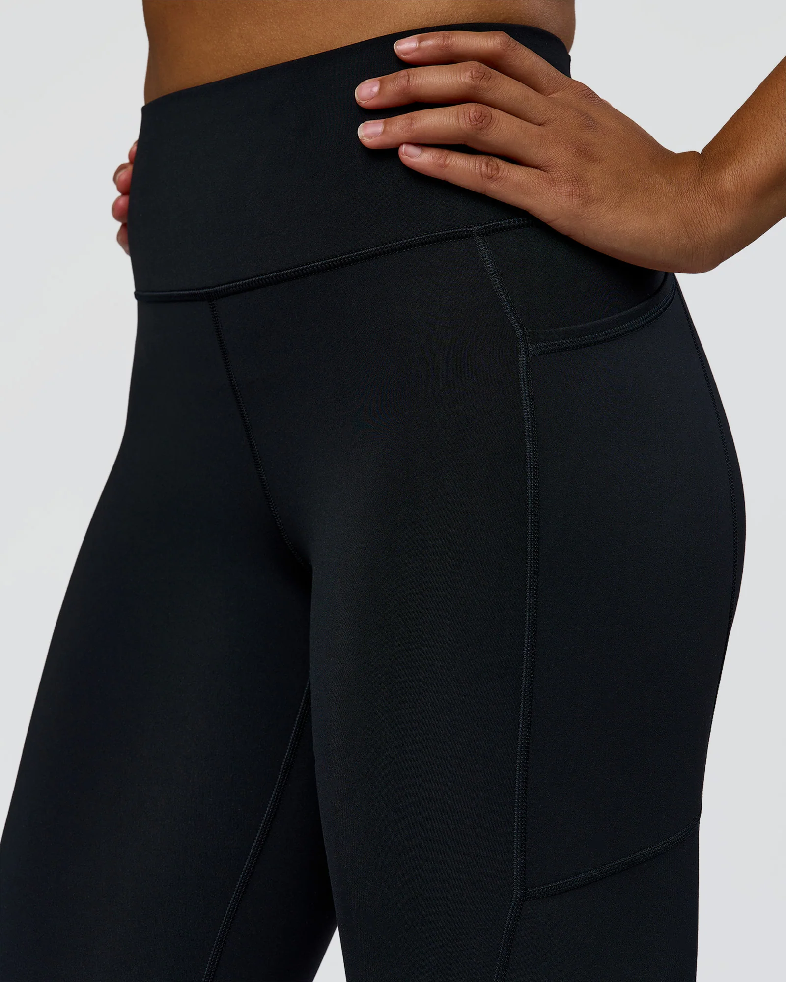 Rep Street Script Ultra High-Rise Full Length Legging Pockets - Black-White - Image 7