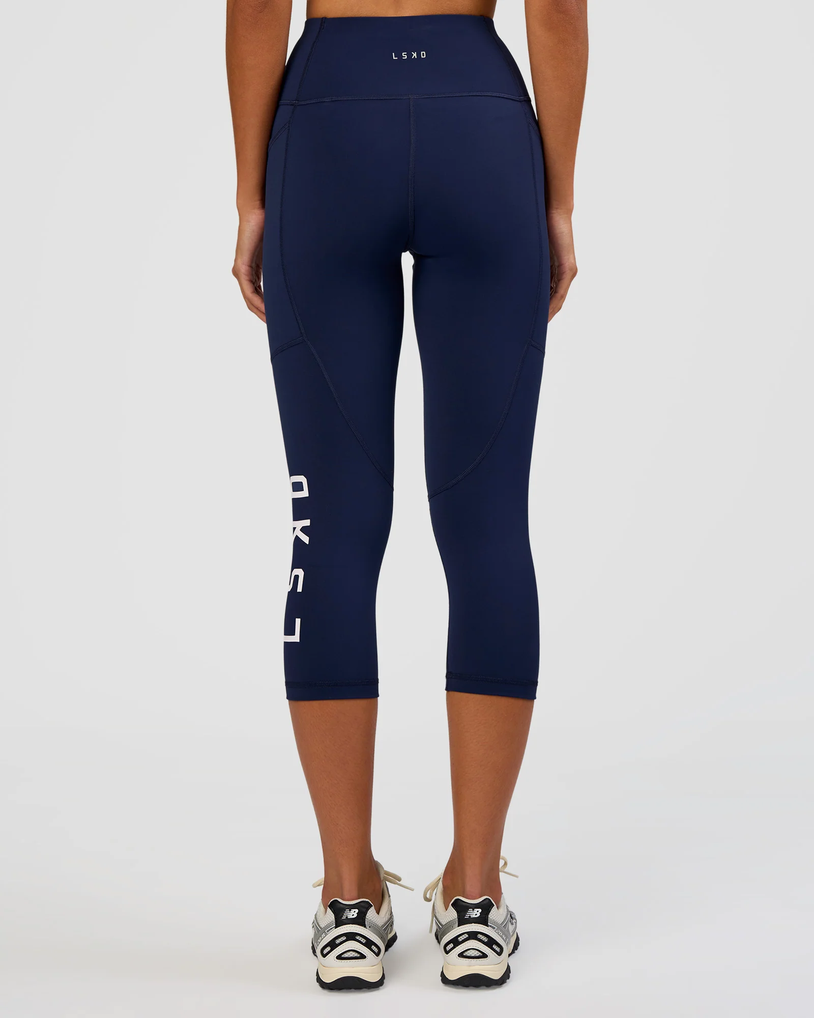 Rep Ultra High-Rise 3/4 Legging Pockets - Future Navy-White - Image 4
