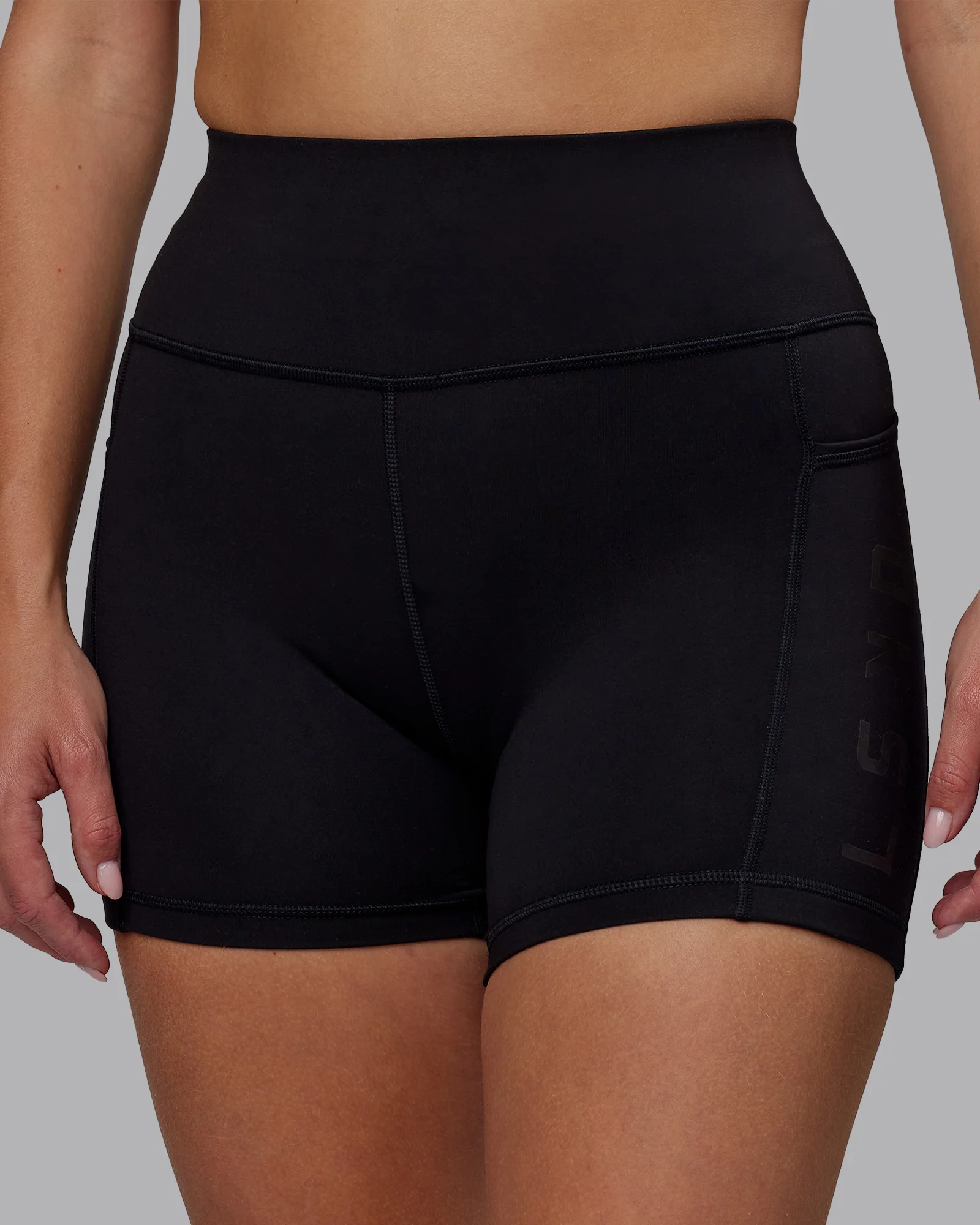 Rep Ultra High-Rise 4" Short Pockets - Black-Black - Image 6