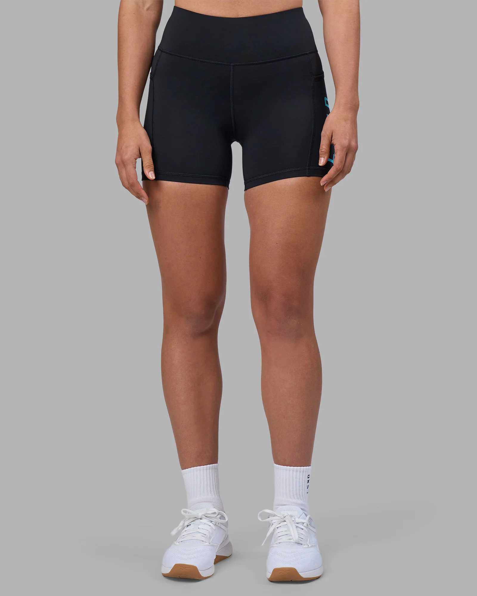 Rep Ultra High-Rise 4" Short Pockets - Black-Blue Atoll - Image 3