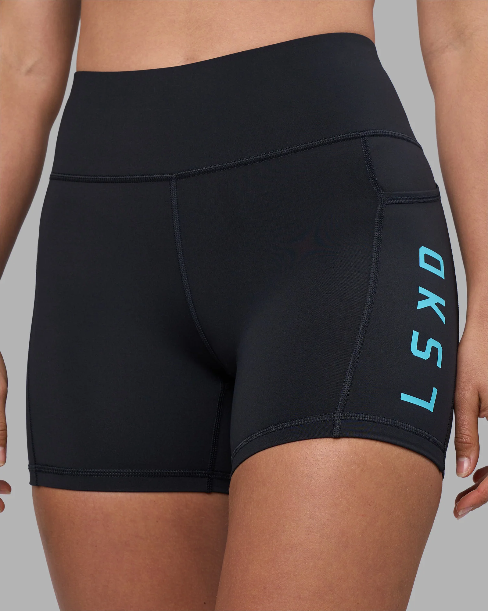 Rep Ultra High-Rise 4" Short Pockets - Black-Blue Atoll - Image 6