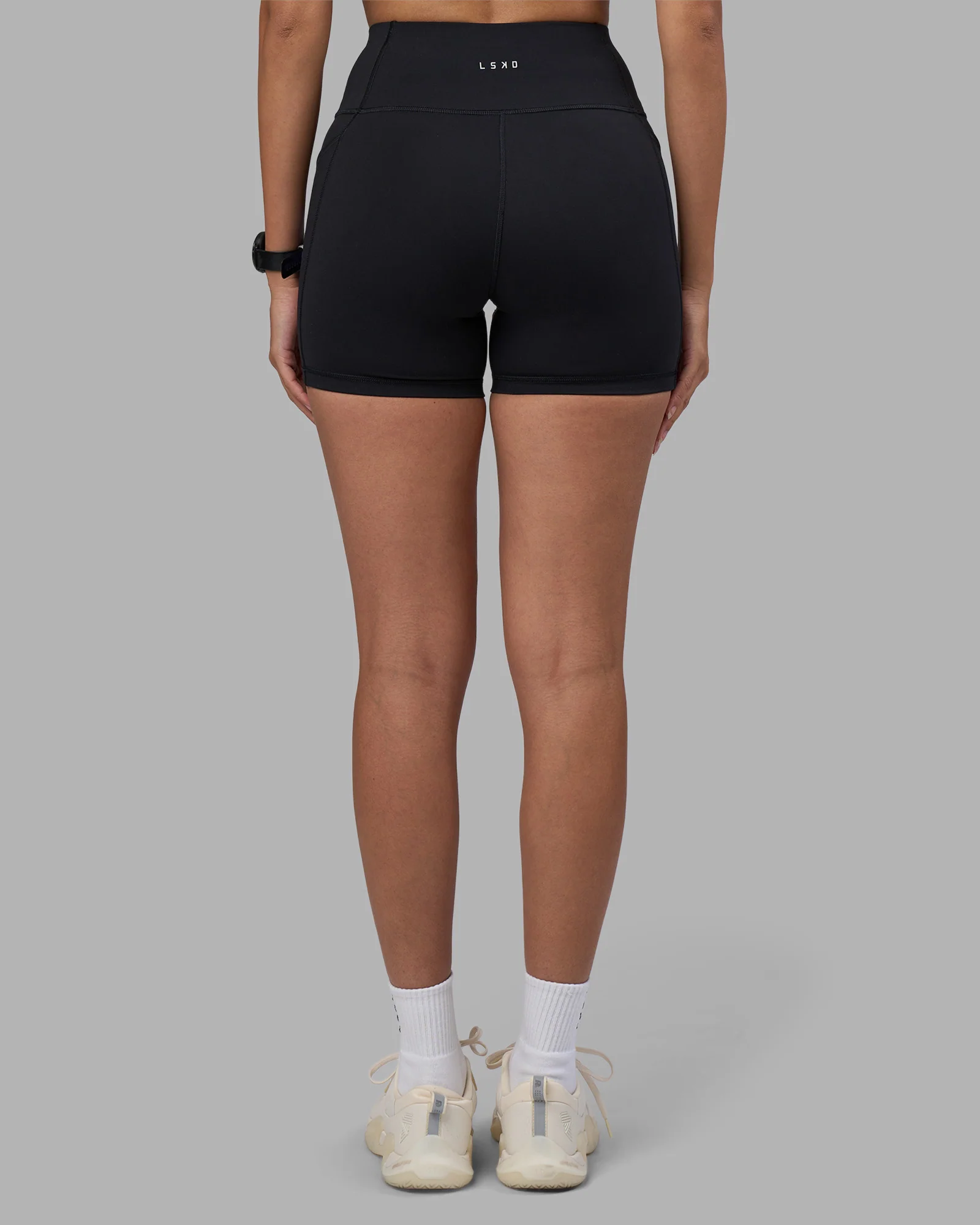 Rep Ultra High-Rise 4" Short Pockets - Black-Power Cobalt - Image 4