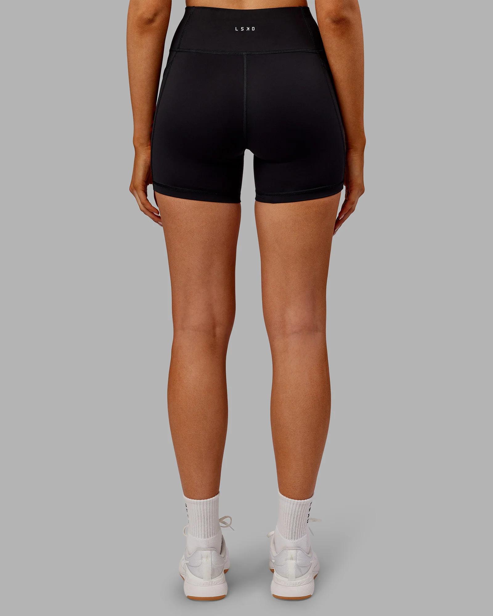 Rep Ultra High-Rise 4" Short Pockets - Black-Ultra Orange - Image 4