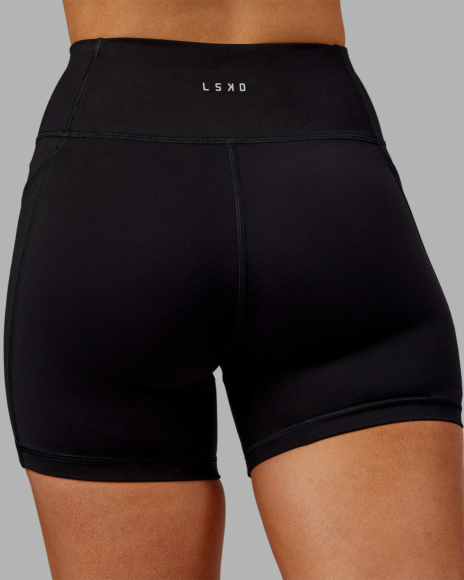 Rep Ultra High-Rise 4" Short Pockets - Black-Ultra Orange - Image 9