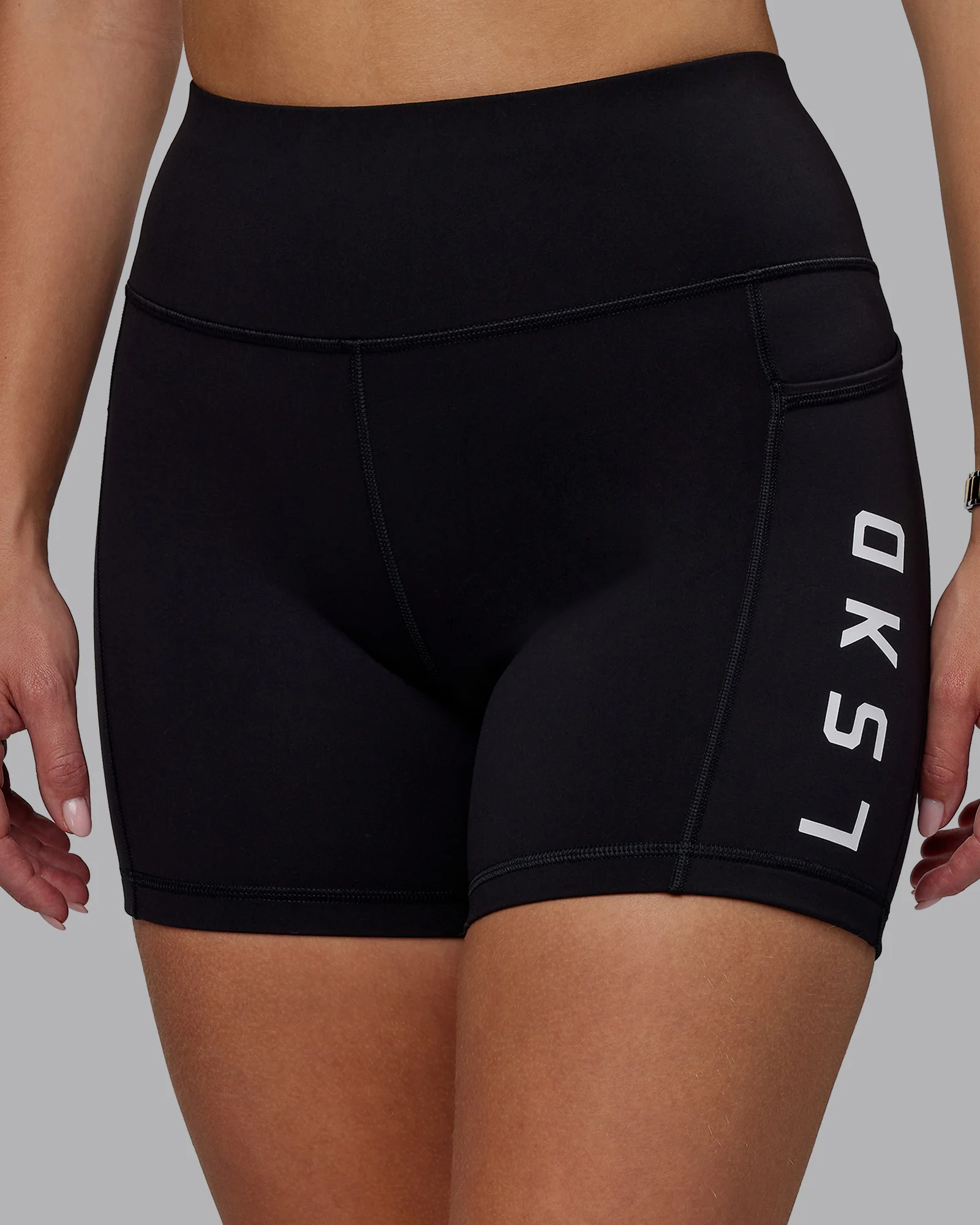 Rep Ultra High-Rise 4" Short Pockets - Black-White - Image 6