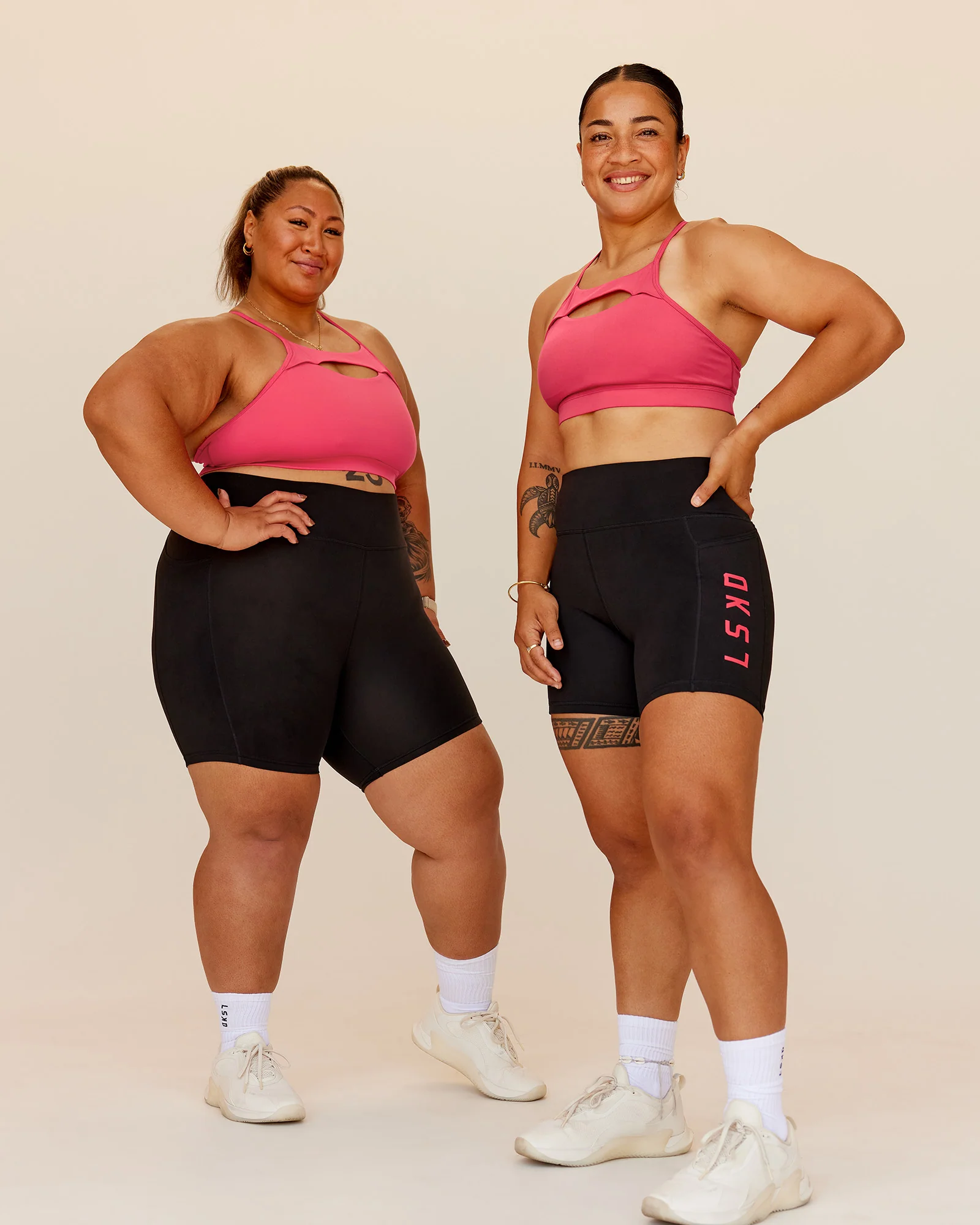 Rep Ultra High-Rise 6" Short Pockets - Black-Bright Raspberry - Image 2