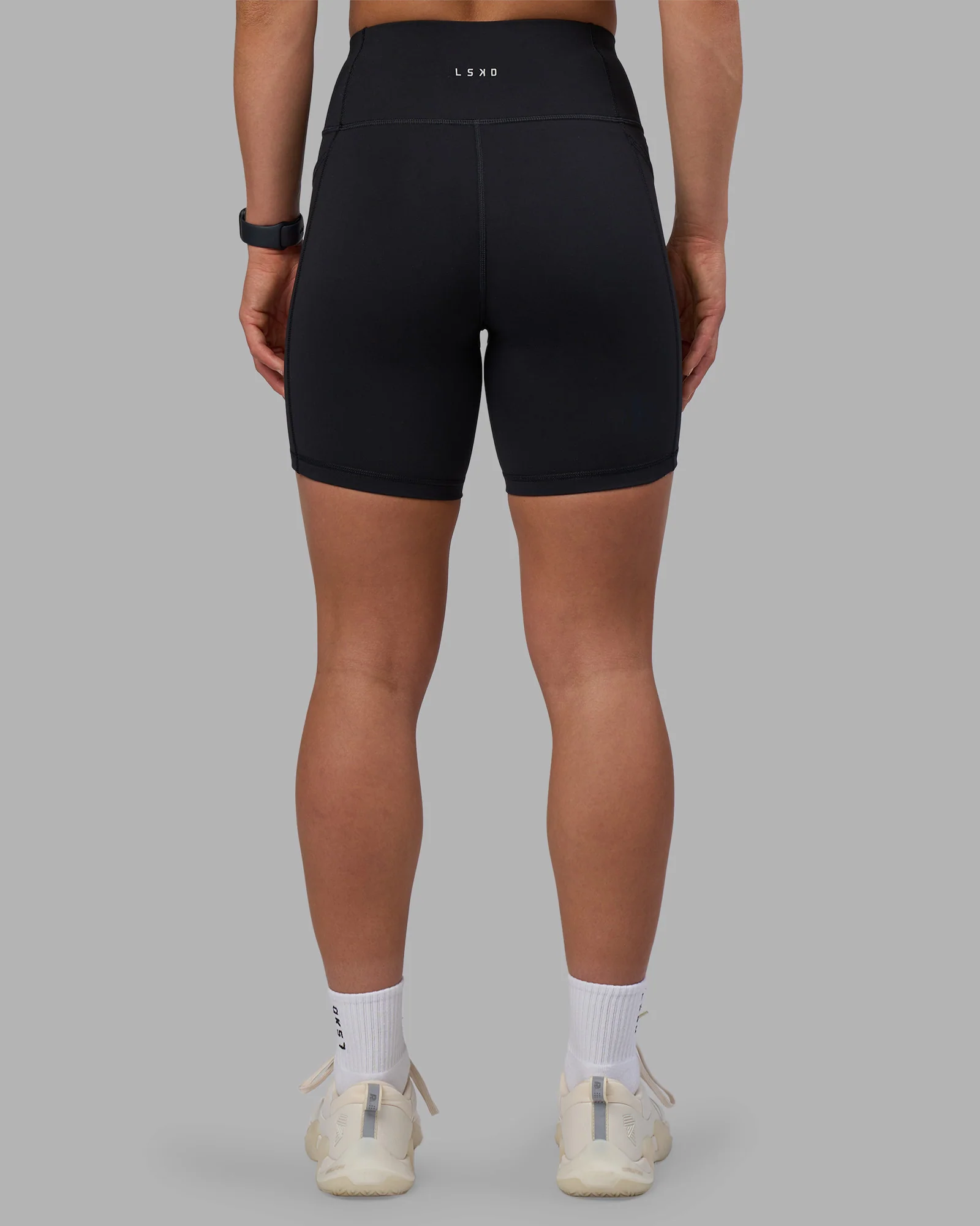 Rep Ultra High-Rise 6" Short Pockets - Black-Candy Pink - Image 4