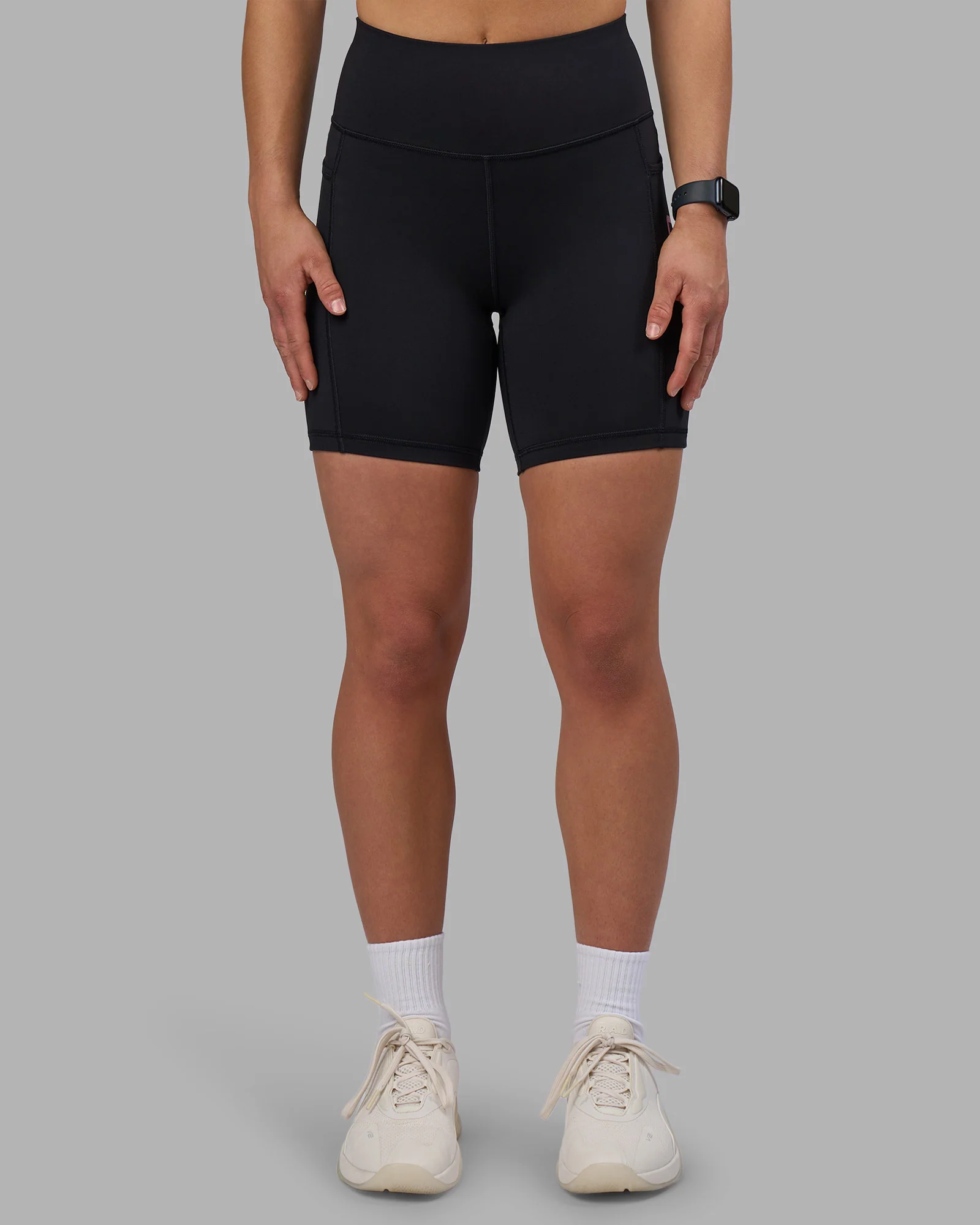 Rep Ultra High-Rise 6" Short Pockets - Black-Candy Pink - Image 8
