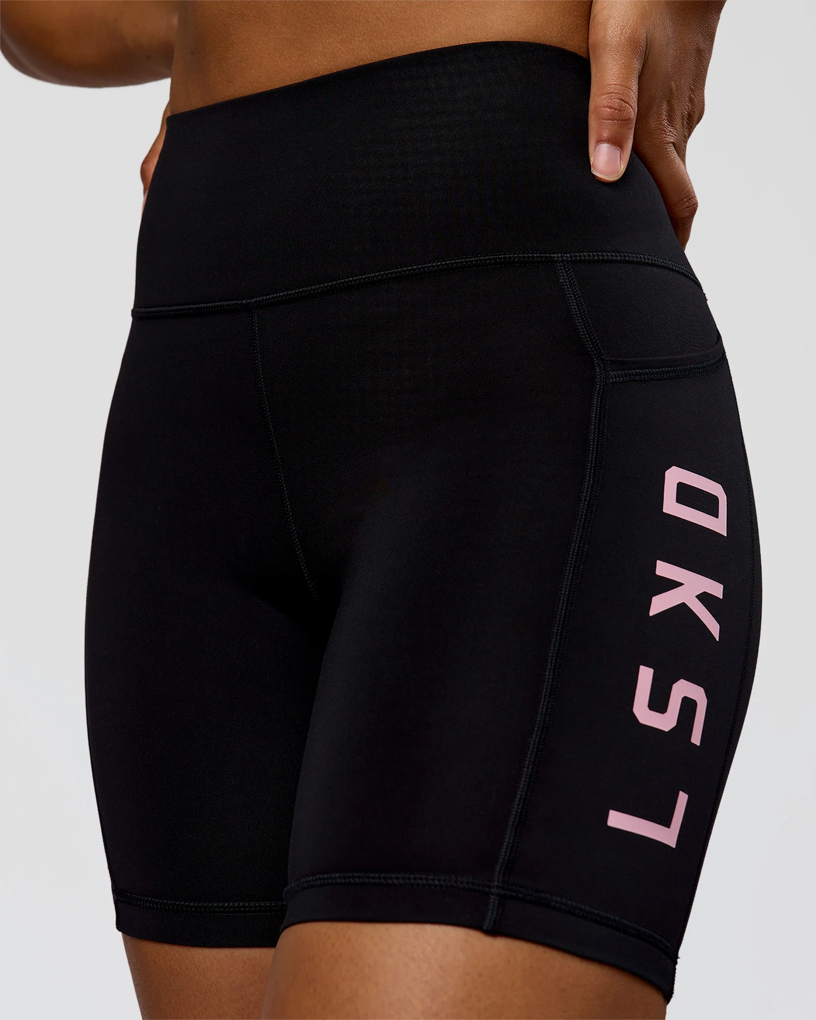 Rep Ultra High-Rise 6" Short Pockets - Black-Marshmallow - Image 5