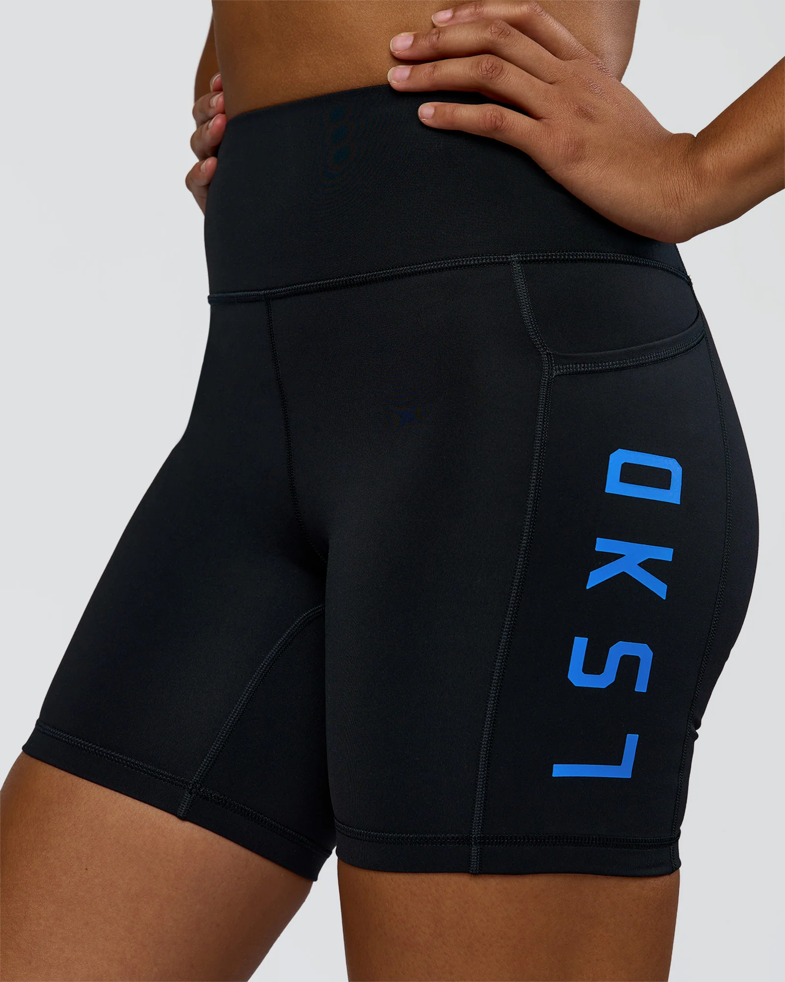 Rep Ultra High-Rise 6" Short Pockets - Black-Palace Blue - Image 3