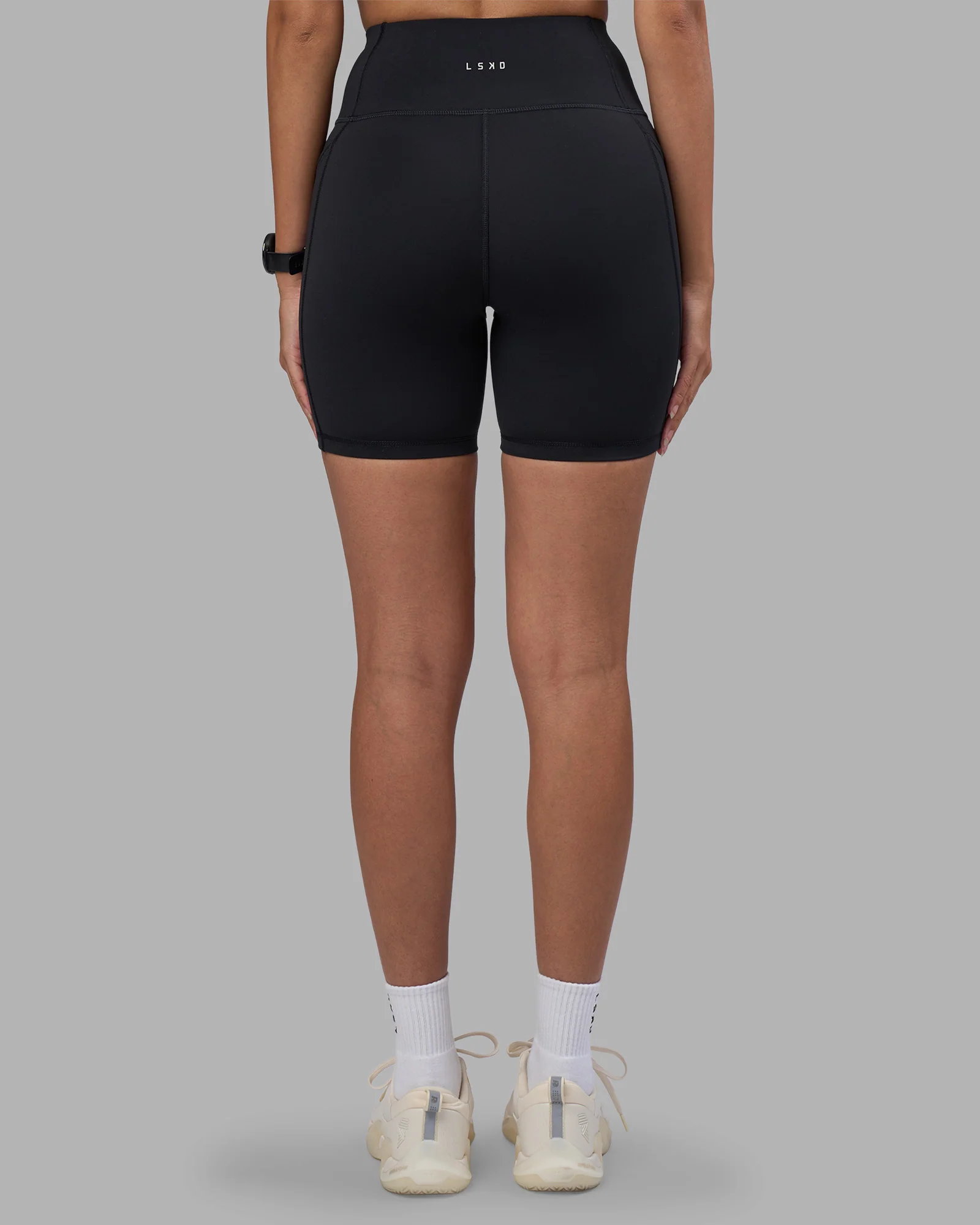 Rep Ultra High-Rise 6" Short Pockets - Black-Power Cobalt - Image 4