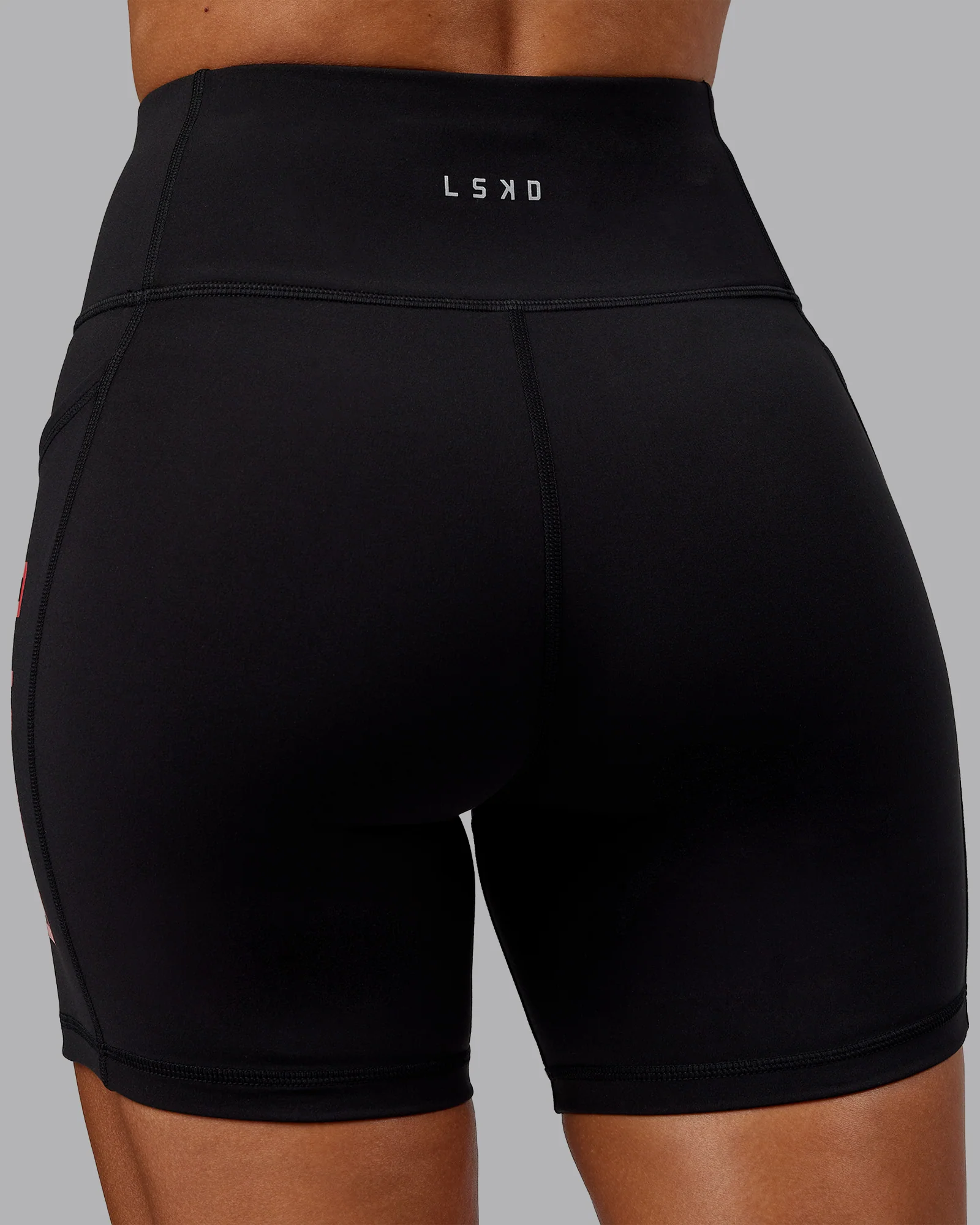 Rep Ultra High-Rise 6" Short Pockets - Black-Scarlet - Image 5