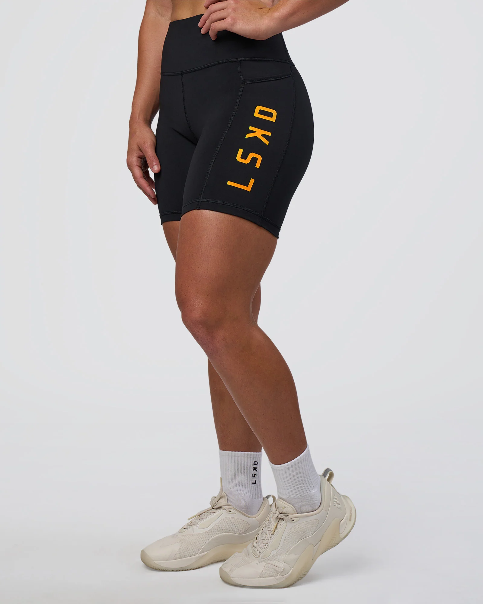Rep Ultra High-Rise 6" Short Pockets - Black-Zinnia - Image 3