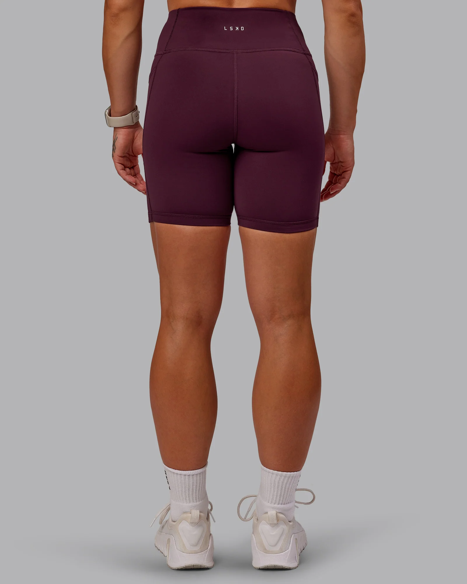 Rep Ultra High-Rise 6" Short Pockets - Cherry Lacquer-Marshmallow - Image 4