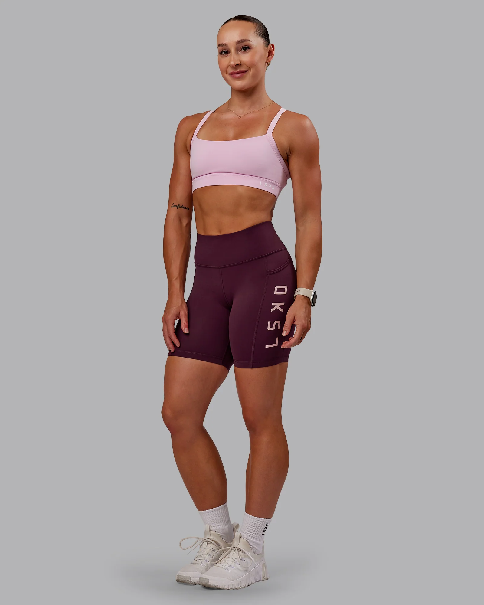 Rep Ultra High-Rise 6" Short Pockets - Cherry Lacquer-Marshmallow - Image 5
