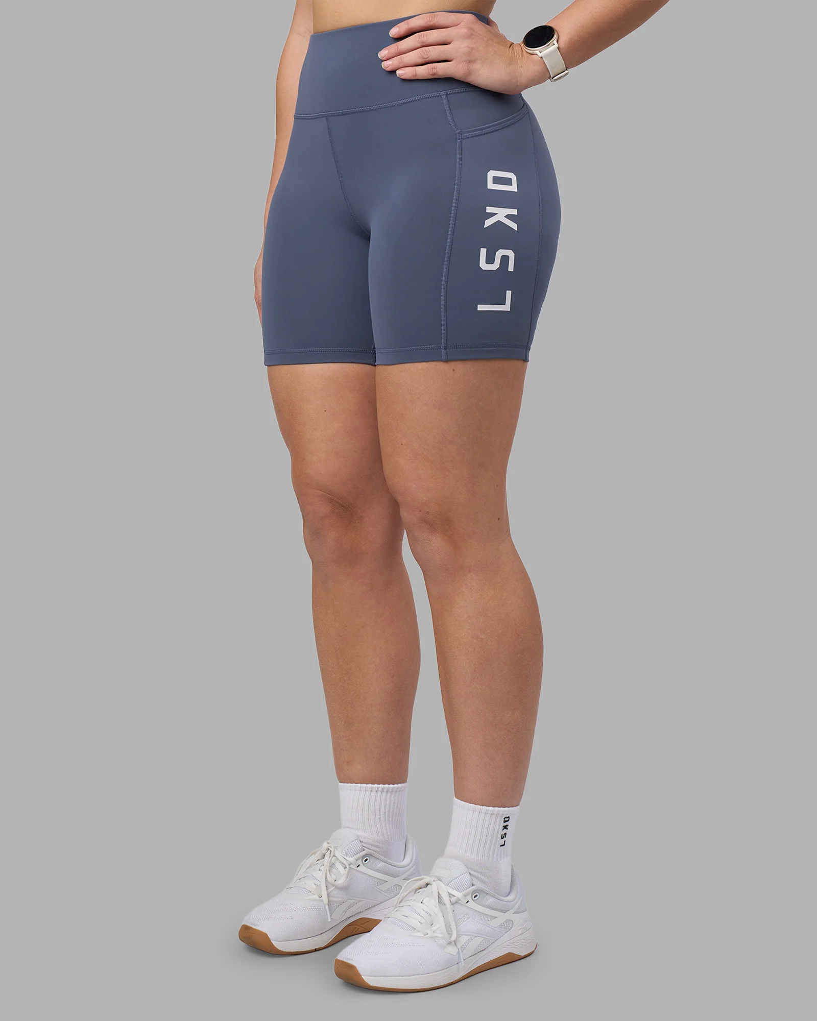 Rep Ultra High-Rise 6" Short Pockets - Night Shadow-White - Image 3