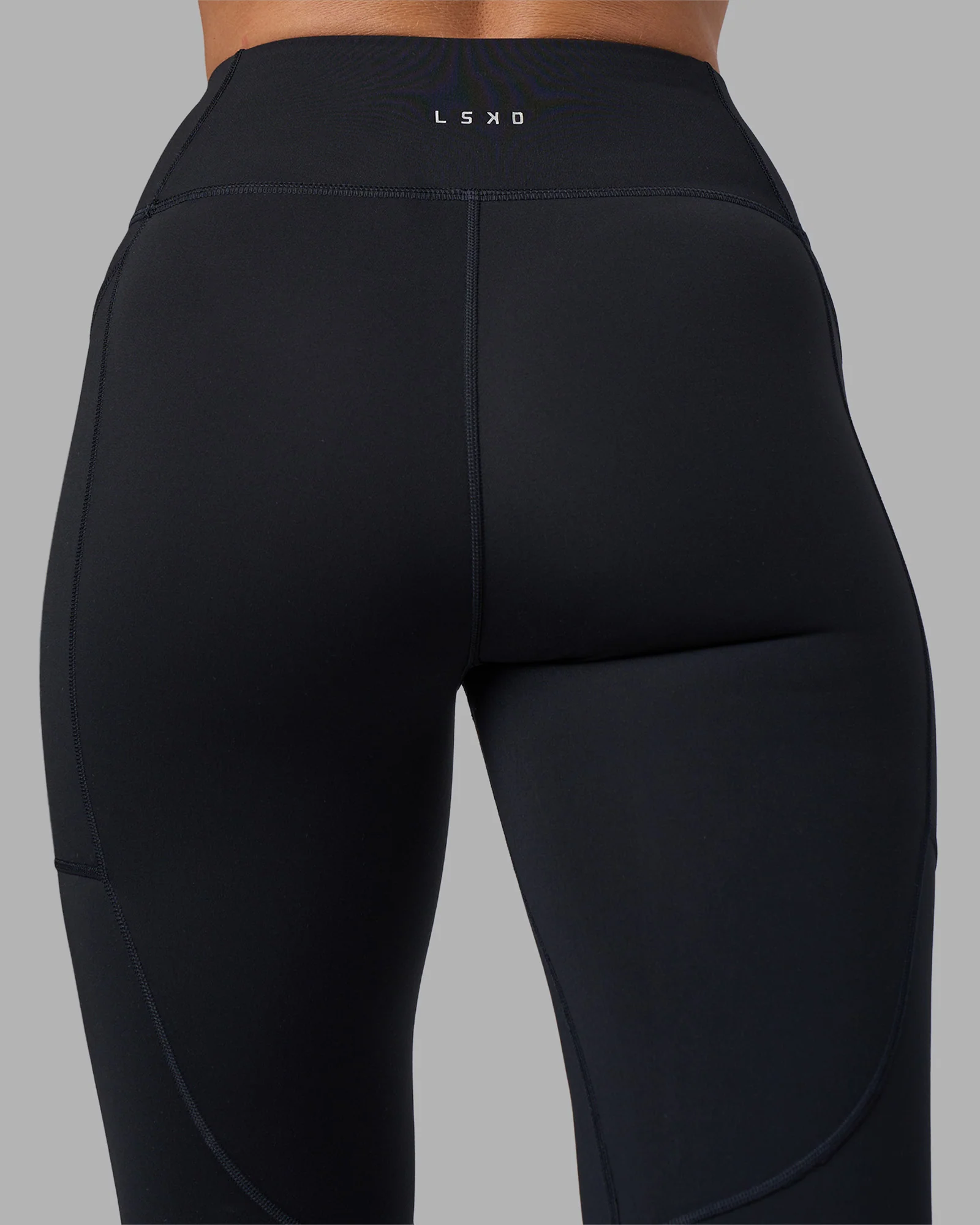 Rep Ultra High-Rise 7/8 Legging Pockets - Black-Blue Atoll - Image 9