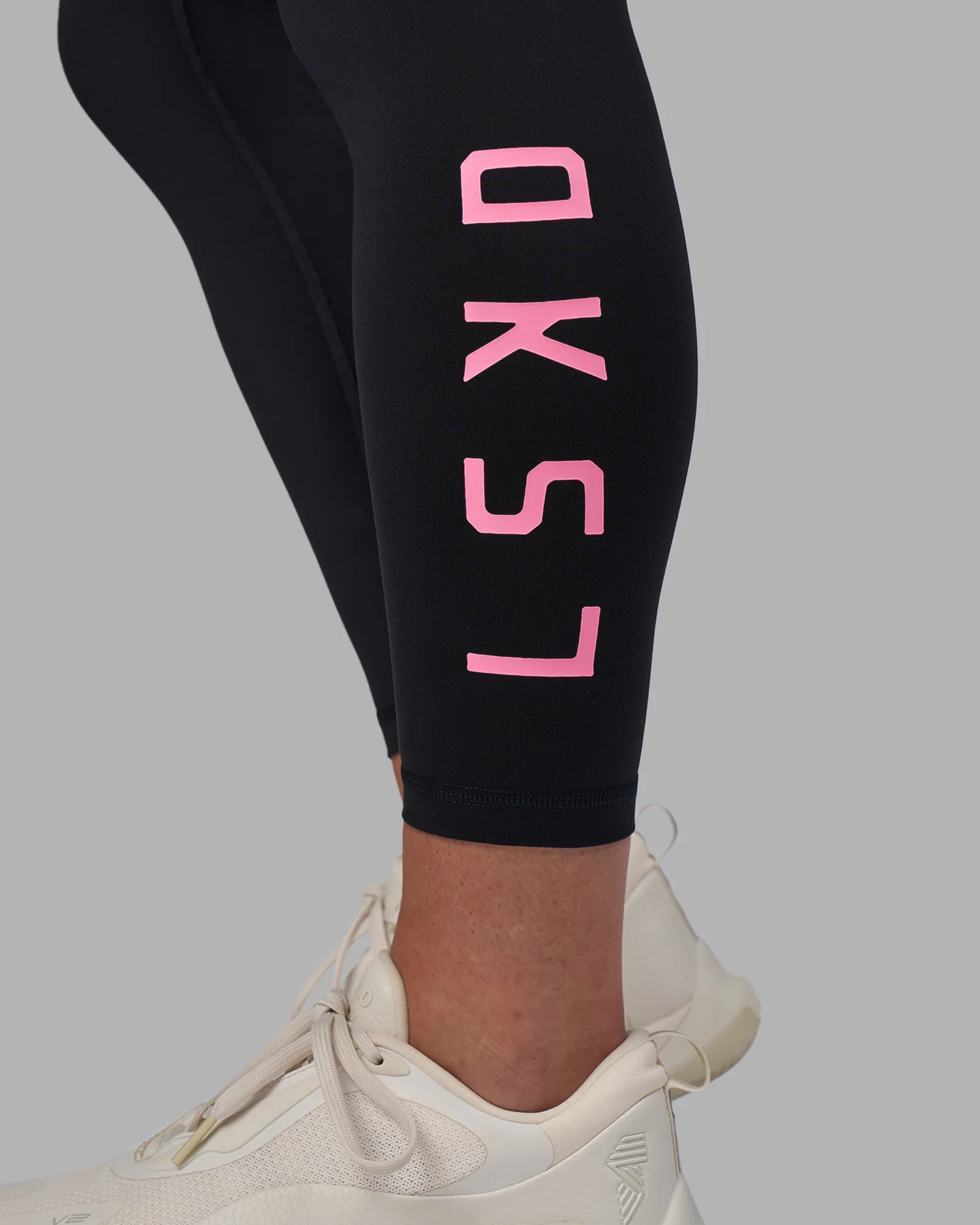 Rep Ultra High-Rise 7/8 Legging Pockets - Black-Candy Pink - Image 2