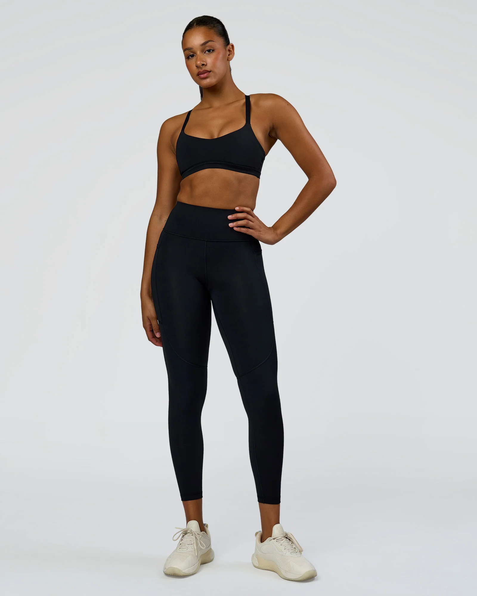 Rep Ultra High-Rise 7/8 Legging Pockets - Black-Palace Blue - Image 2