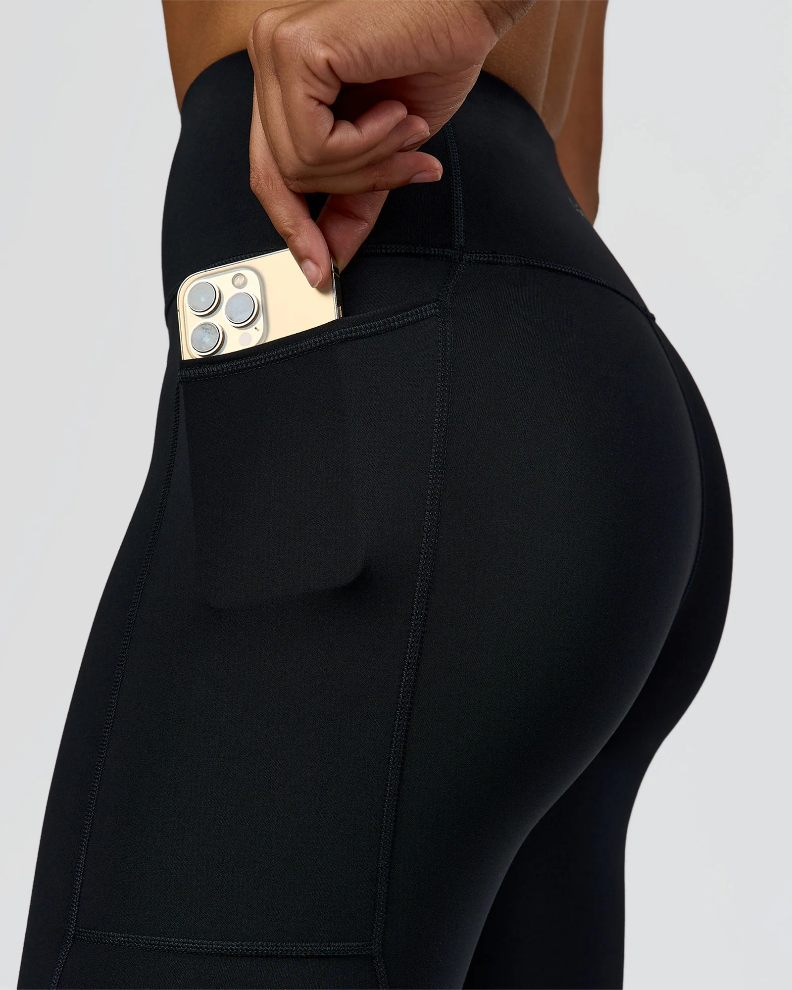 Rep Ultra High-Rise 7/8 Legging Pockets - Black-Palace Blue - Image 3