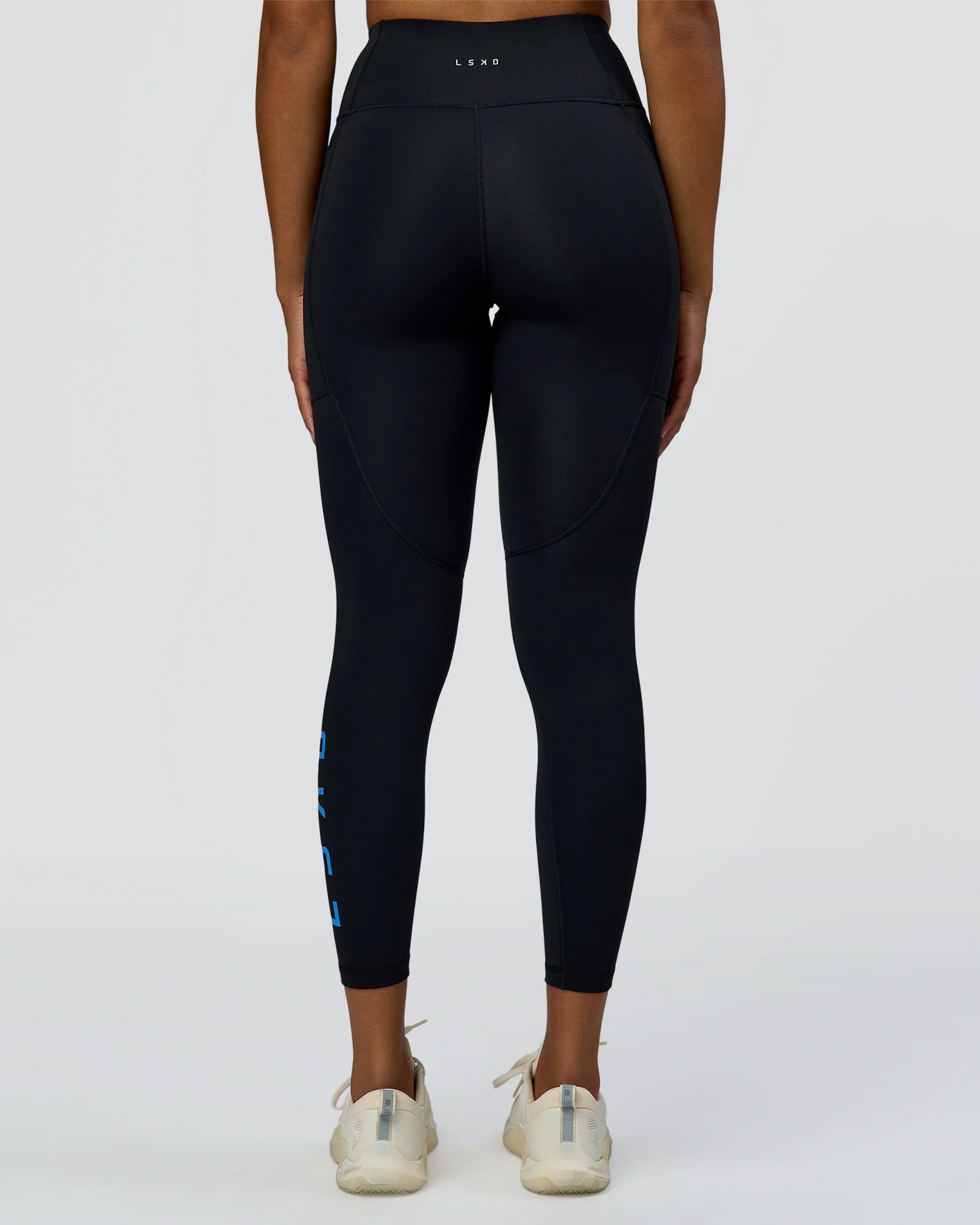 Rep Ultra High-Rise 7/8 Legging Pockets - Black-Palace Blue - Image 4